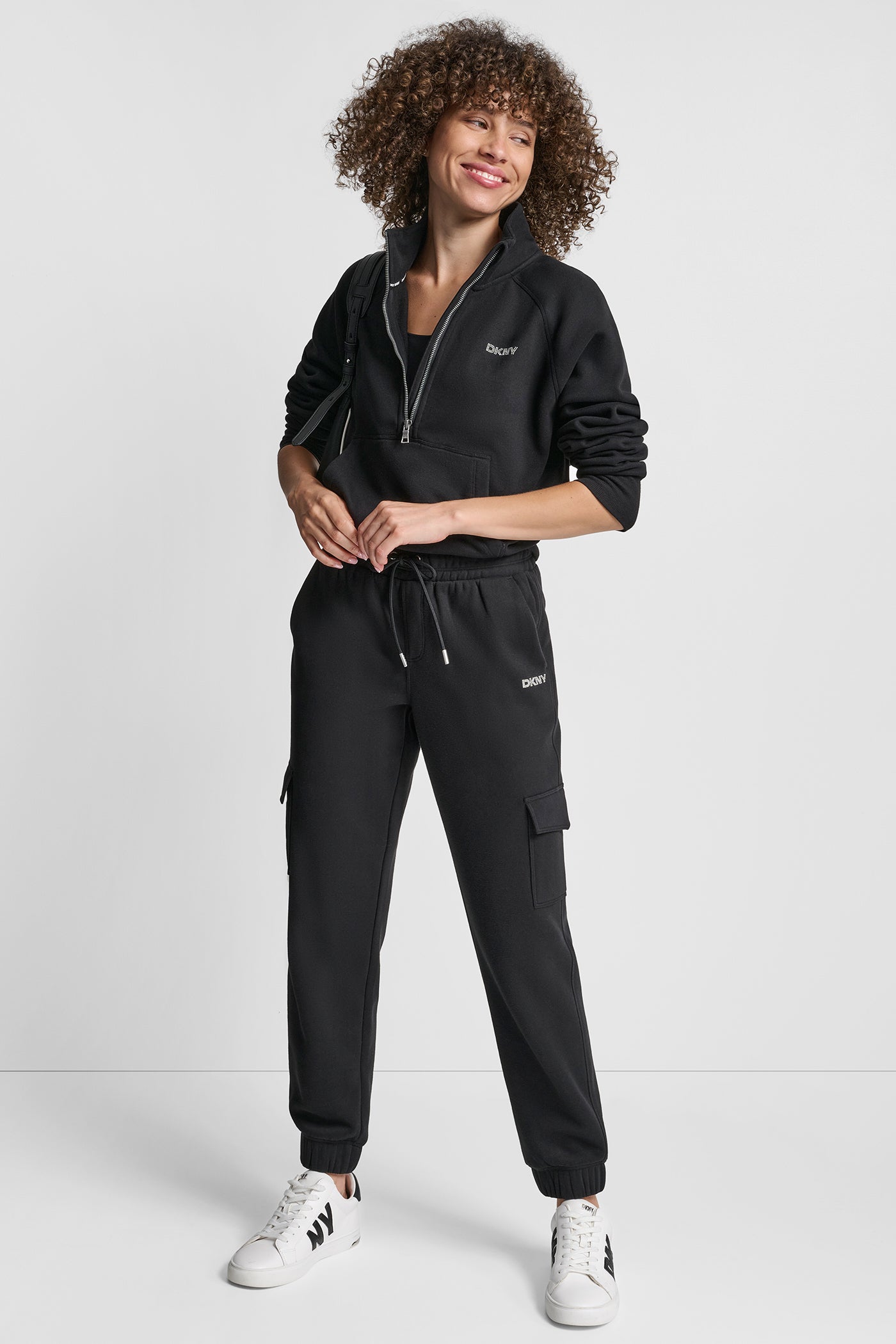 HIGH RISE LOGO EMBELLISHED SLIM CARGO JOGGER VIEW 6 | New Arrivals