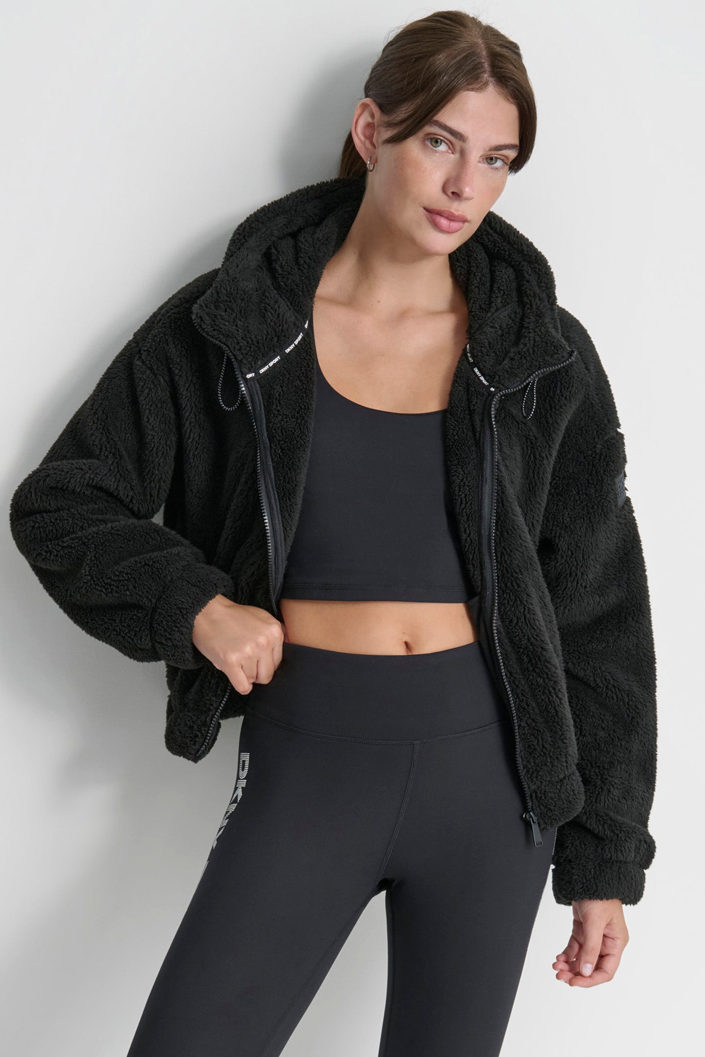 SHERPA FULL ZIP JACKET | DKNY