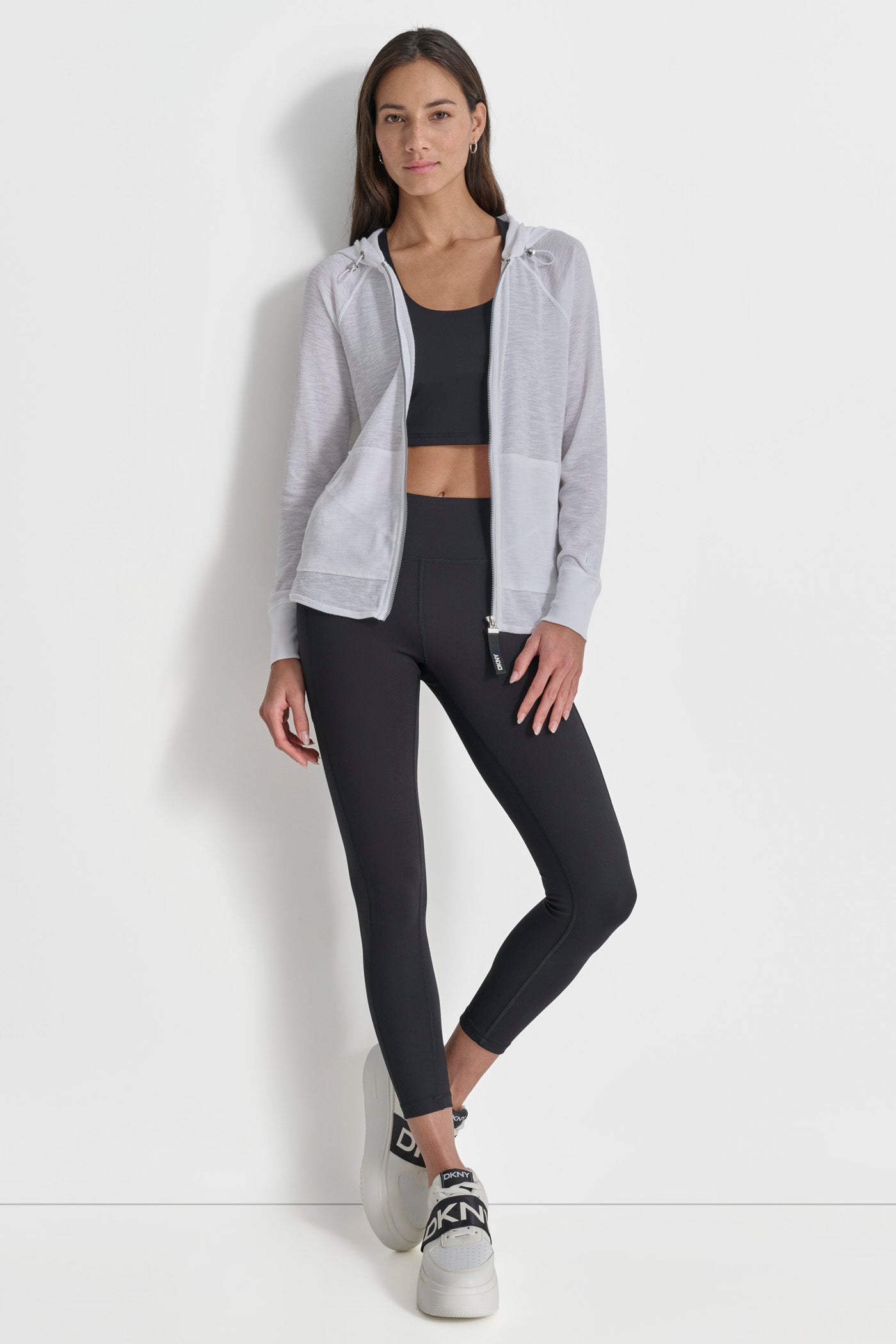SLUB WAFFLE KNIT HOODIE VIEW 6