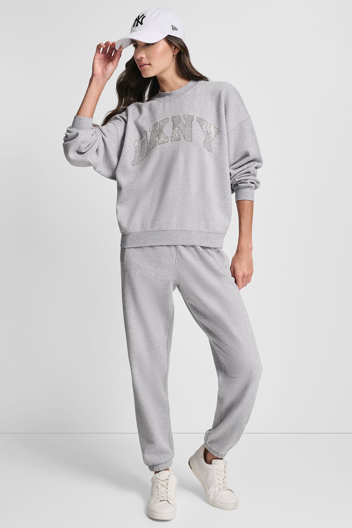 EXPLODED RHINESTONE VARISTY LOGO PULLOVER VIEW 6 | MATCHING SETS