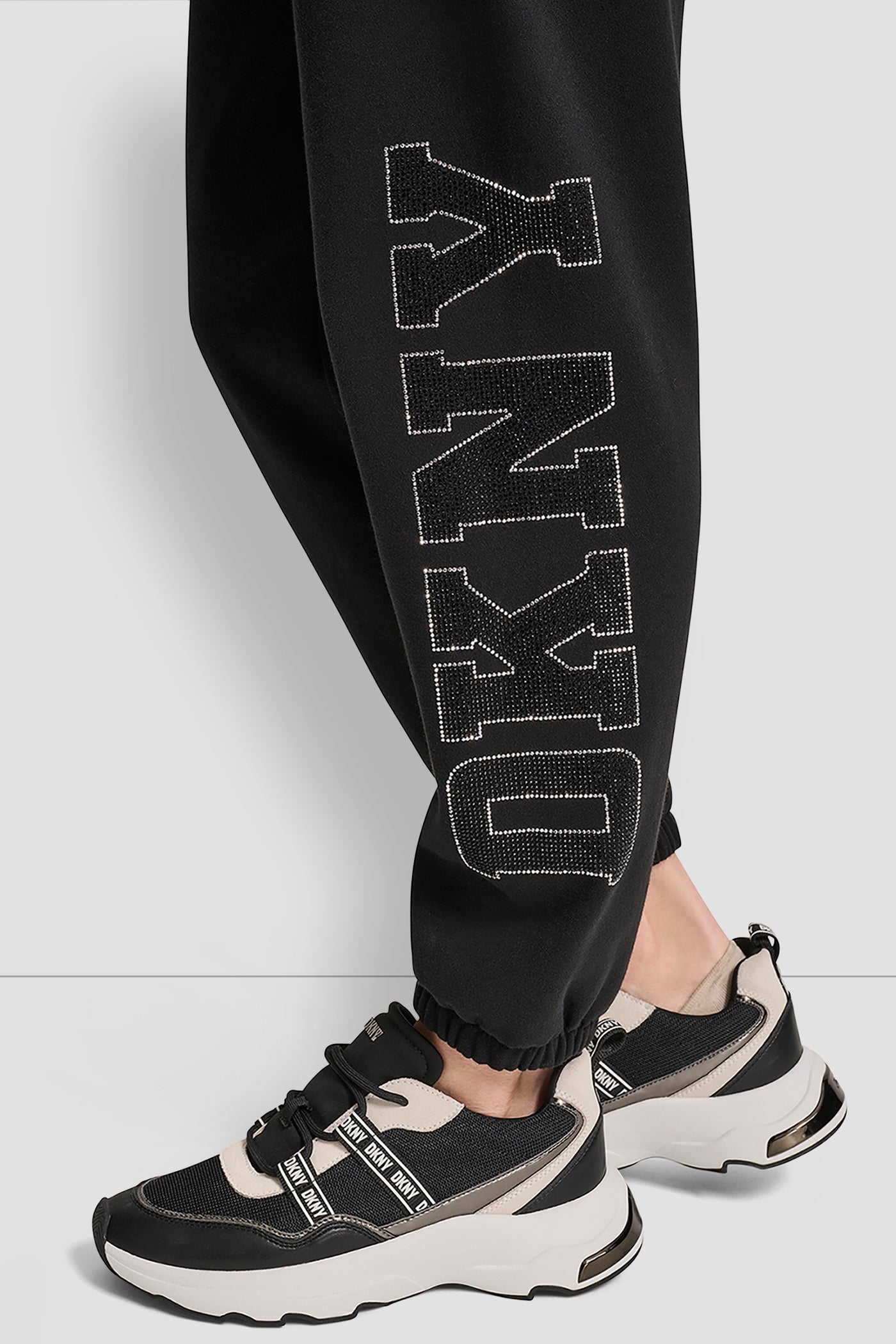 EXPLODED RHINESTONE VARISTY LOGO HIGH RISE RELAXED VIEW 5