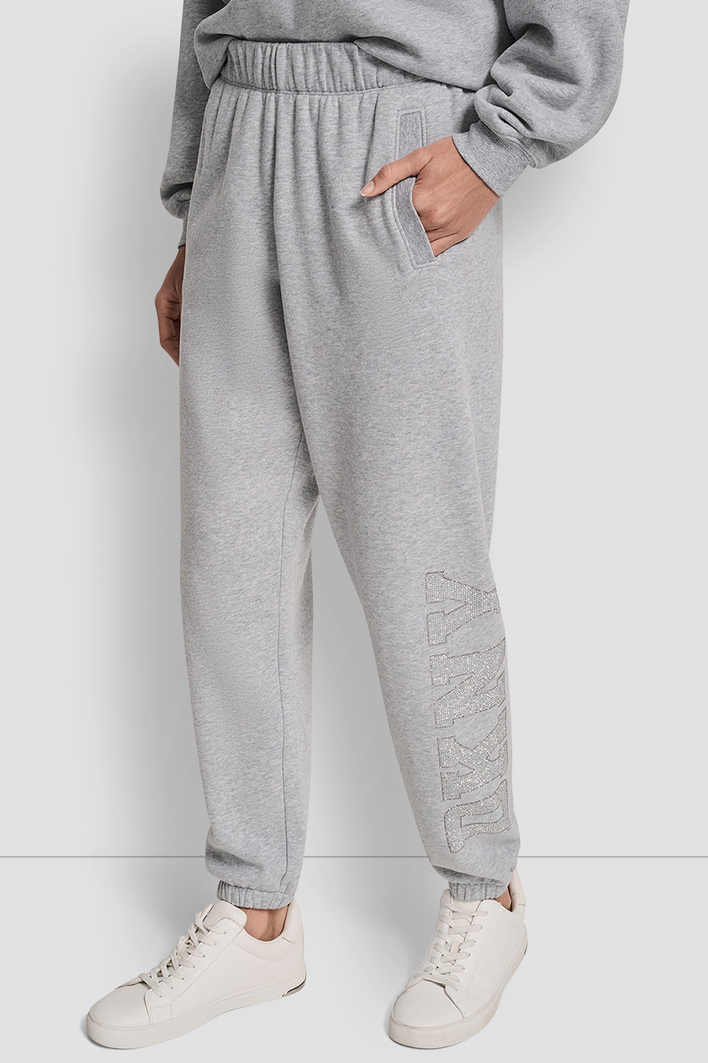 EXPLODED RHINESTONE VARISTY LOGO HIGH RISE RELAXED VIEW 3