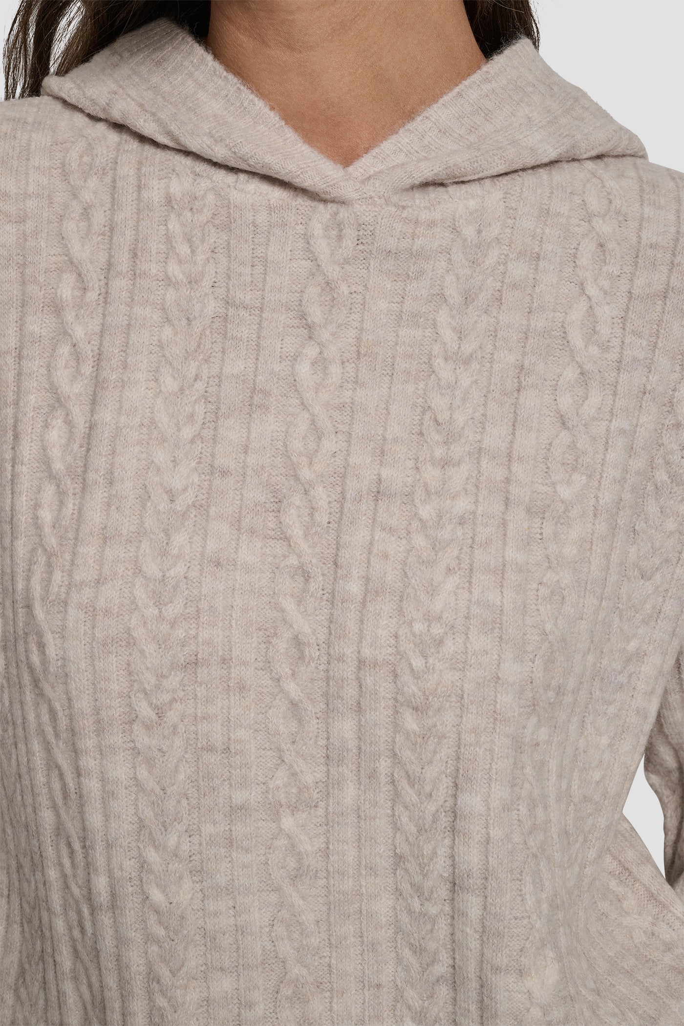 COZY CABLE SWEATER HOODIE VIEW 4 | New Arrivals