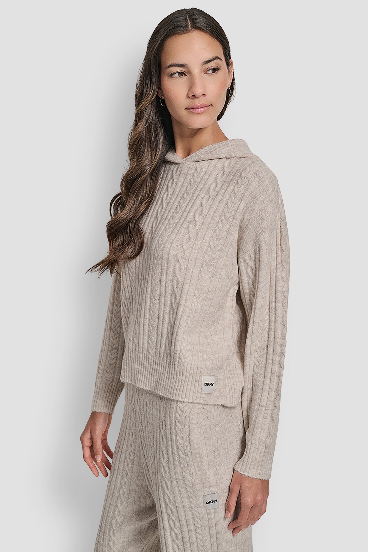 COZY CABLE SWEATER HOODIE VIEW 3 | New Arrivals