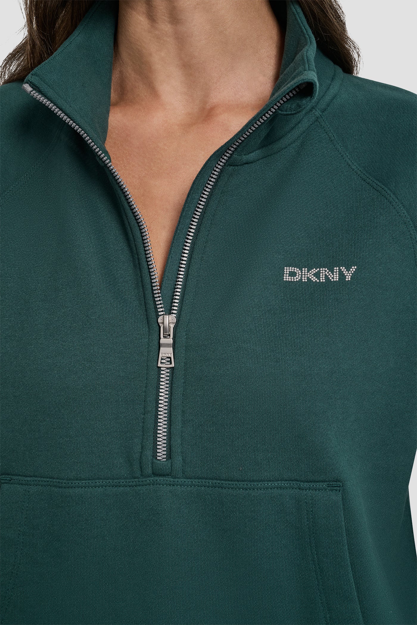 LOGO EMBELLISHED HALF ZIP SWEATSHIRT VIEW 4 | New Arrivals