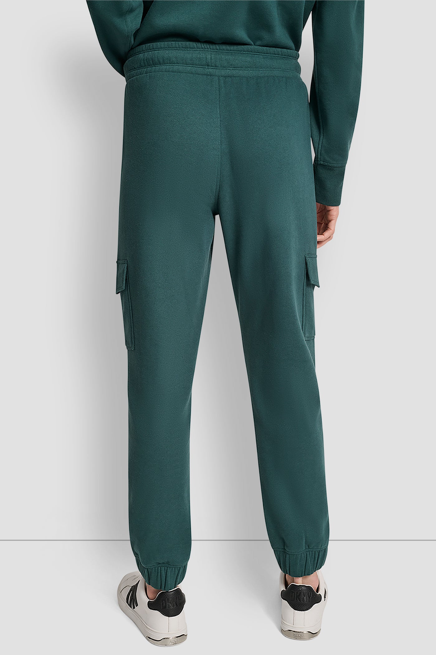 COOL PINE HIGH RISE LOGO EMBELLISHED SLIM CARGO JOGGER, VIEW 2 | Sweatshirts & Joggers