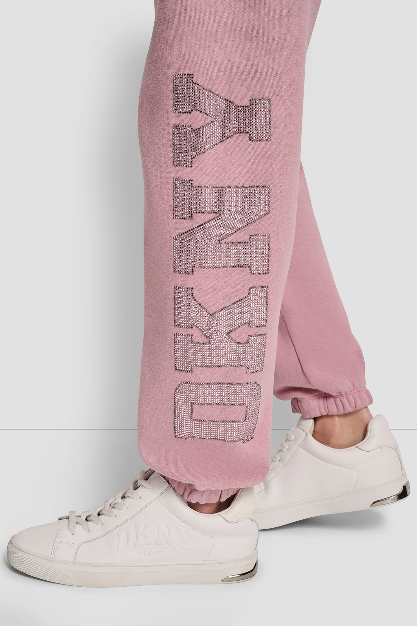 EXPLODED RHINESTONE VARISTY LOGO HIGH RISE RELAXED VIEW 4 | Sweatshirts & Joggers