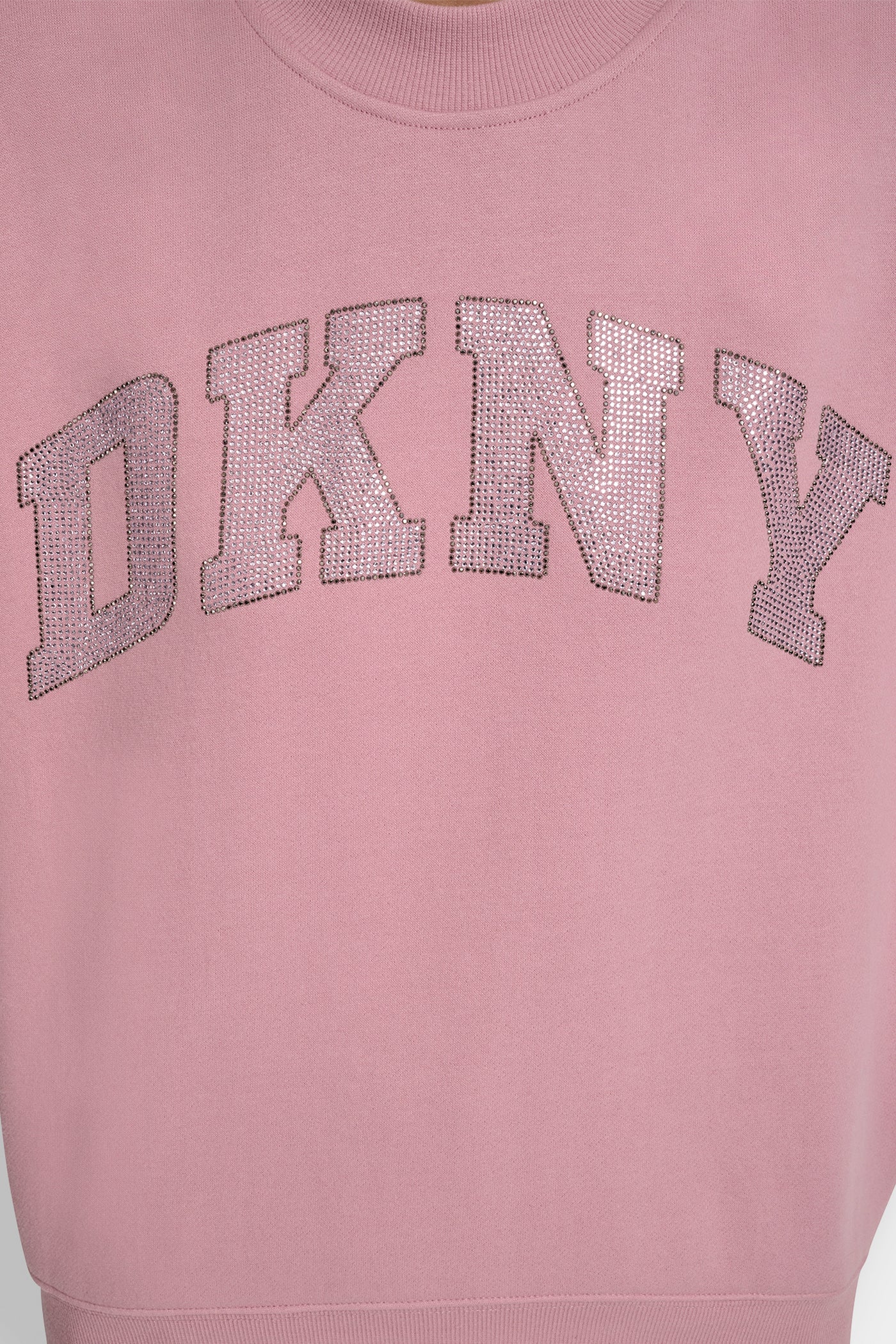 EXPLODED RHINESTONE VARISTY LOGO PULLOVER VIEW 4 | DKNY Sport