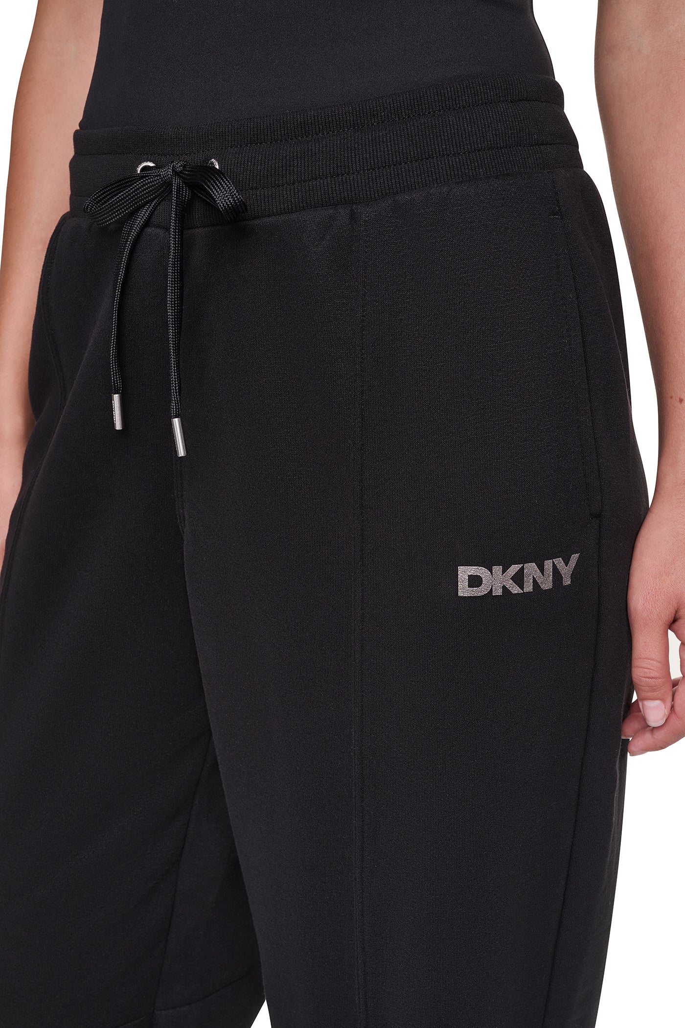 FOIL LOGO HIGH-RISE BARREL LEG JOGGER VIEW 2