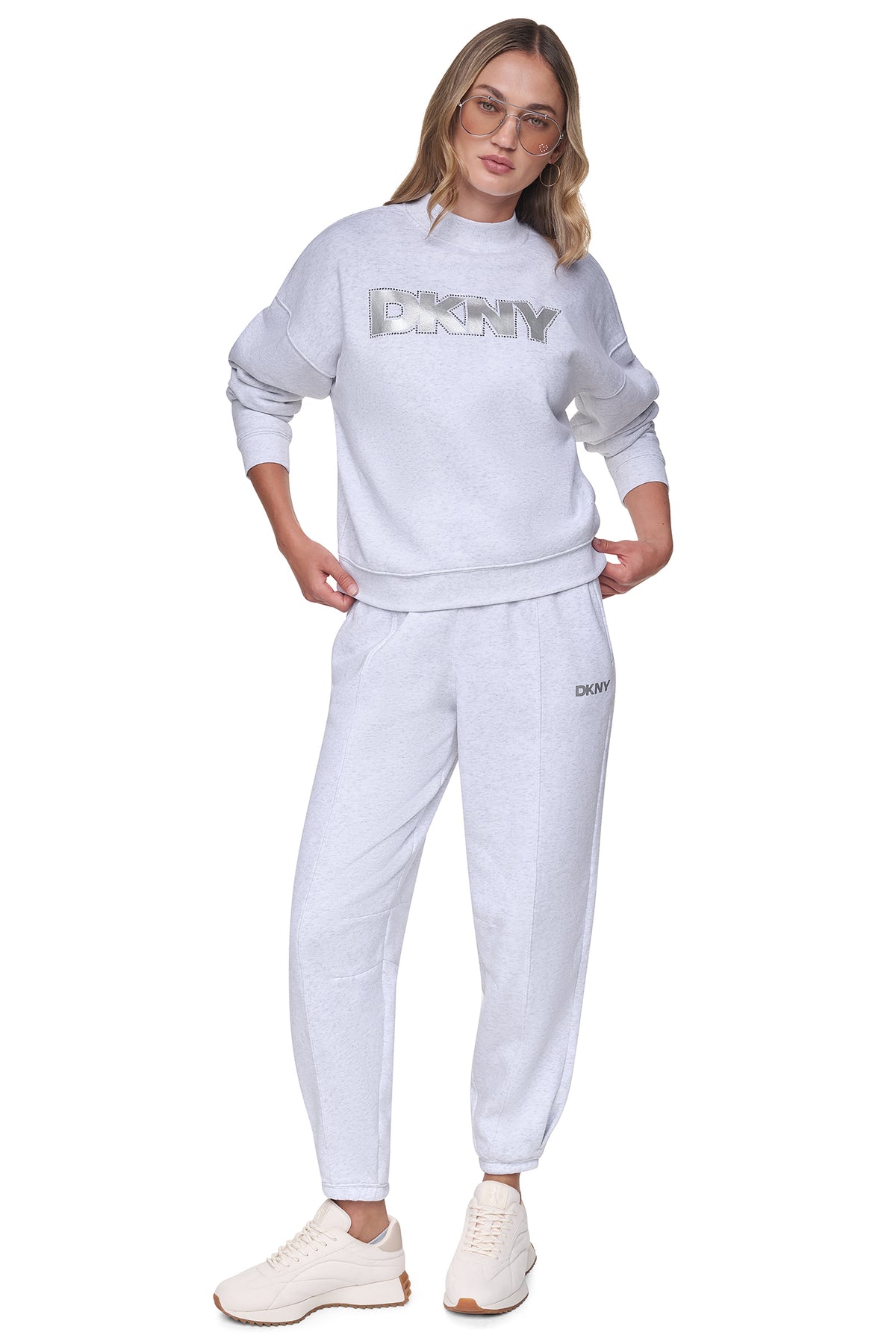 FOIL RHINESTONE LOGO SWEATSHIRT VIEW 2