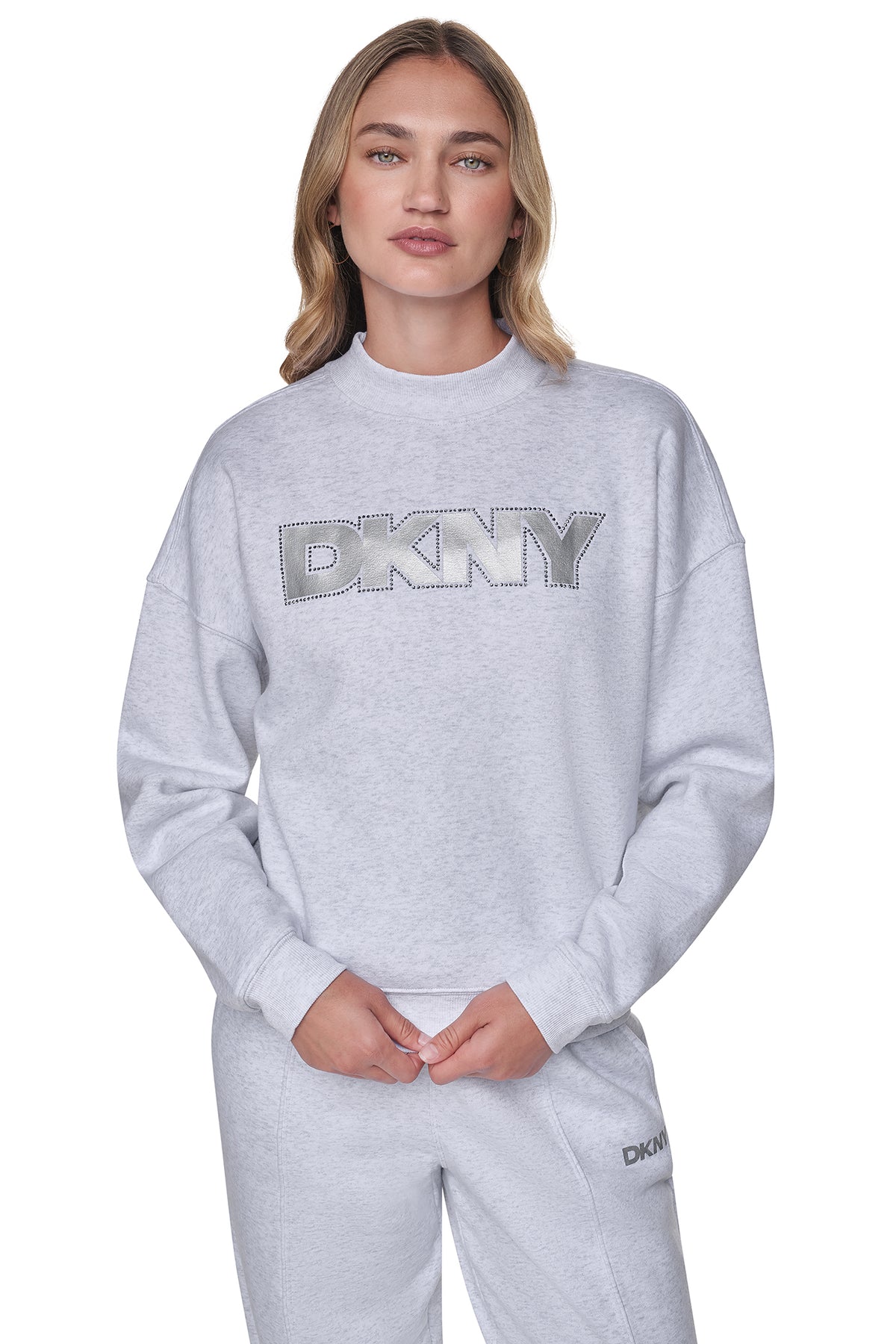 FOIL RHINESTONE LOGO SWEATSHIRT VIEW 2