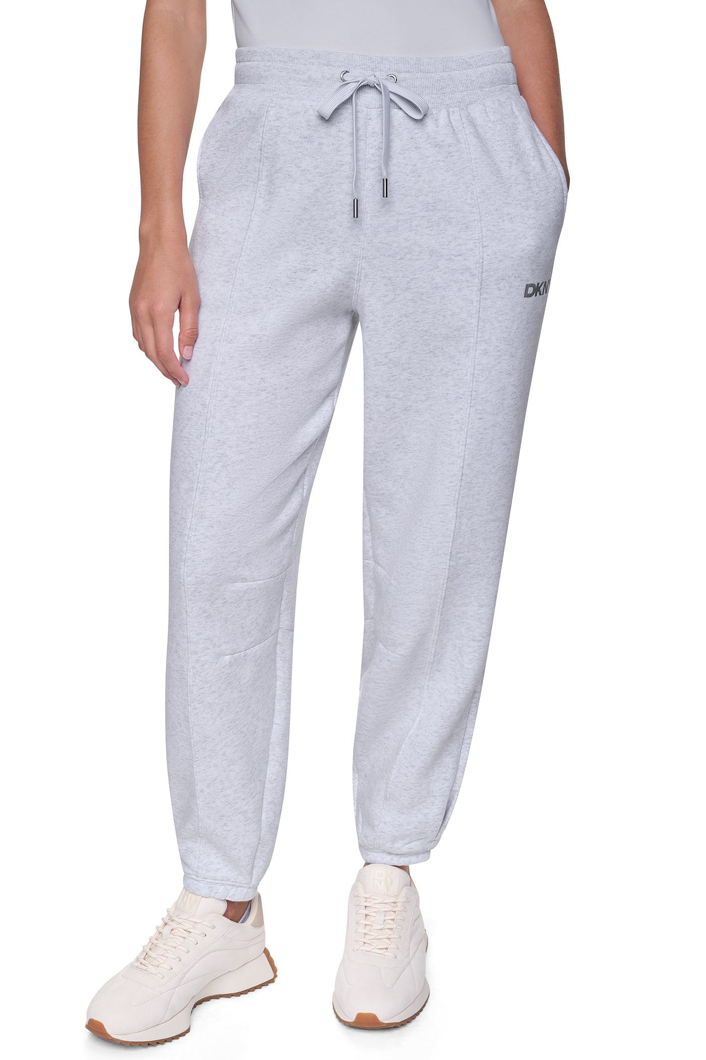 FOIL LOGO HIGH-RISE BARREL LEG JOGGER VIEW 2