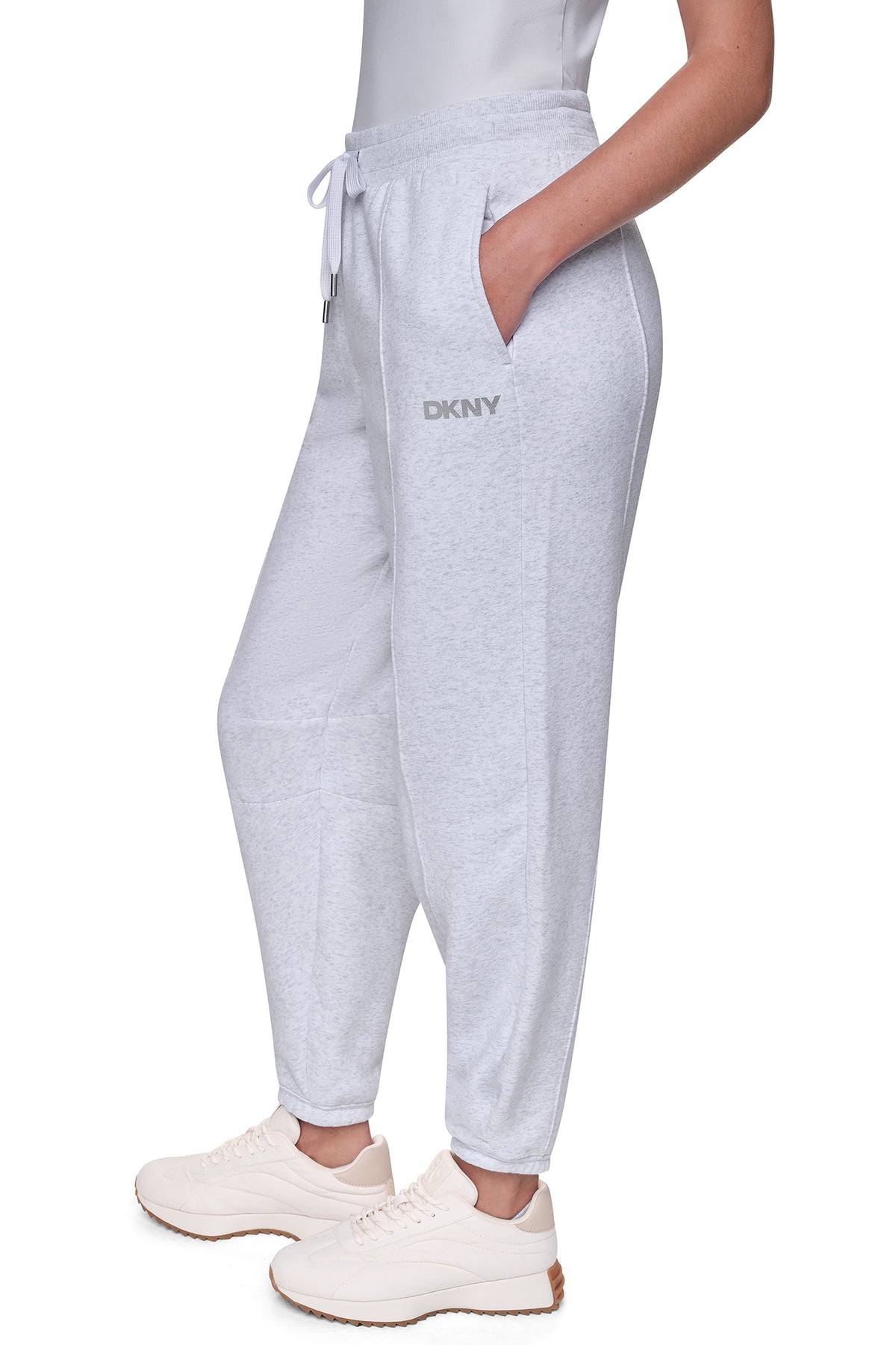 FOIL LOGO HIGH-RISE BARREL LEG JOGGER VIEW 2