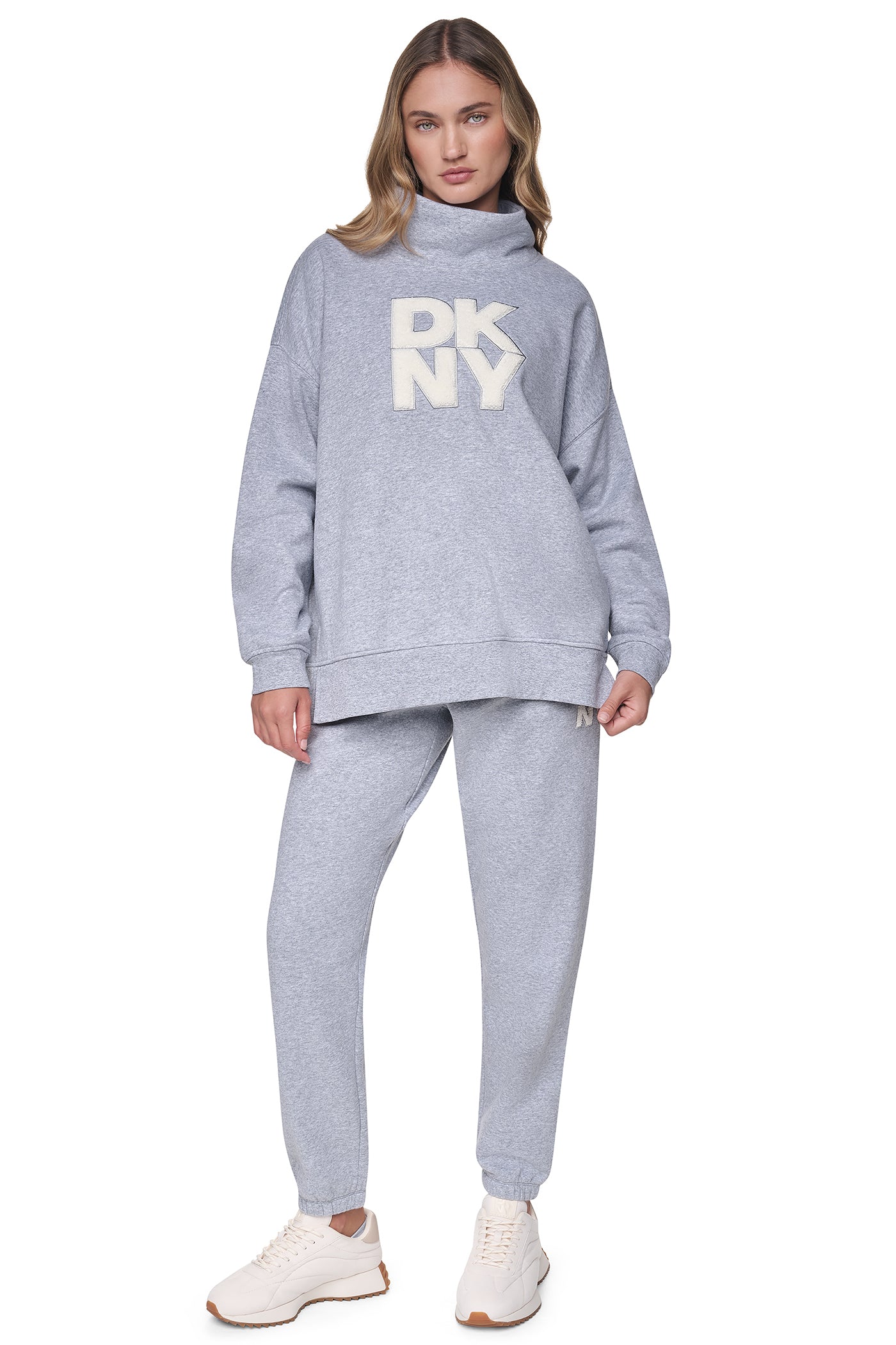 CHENILLE LOGO MOCK NECK SWEATSHIRT VIEW 2