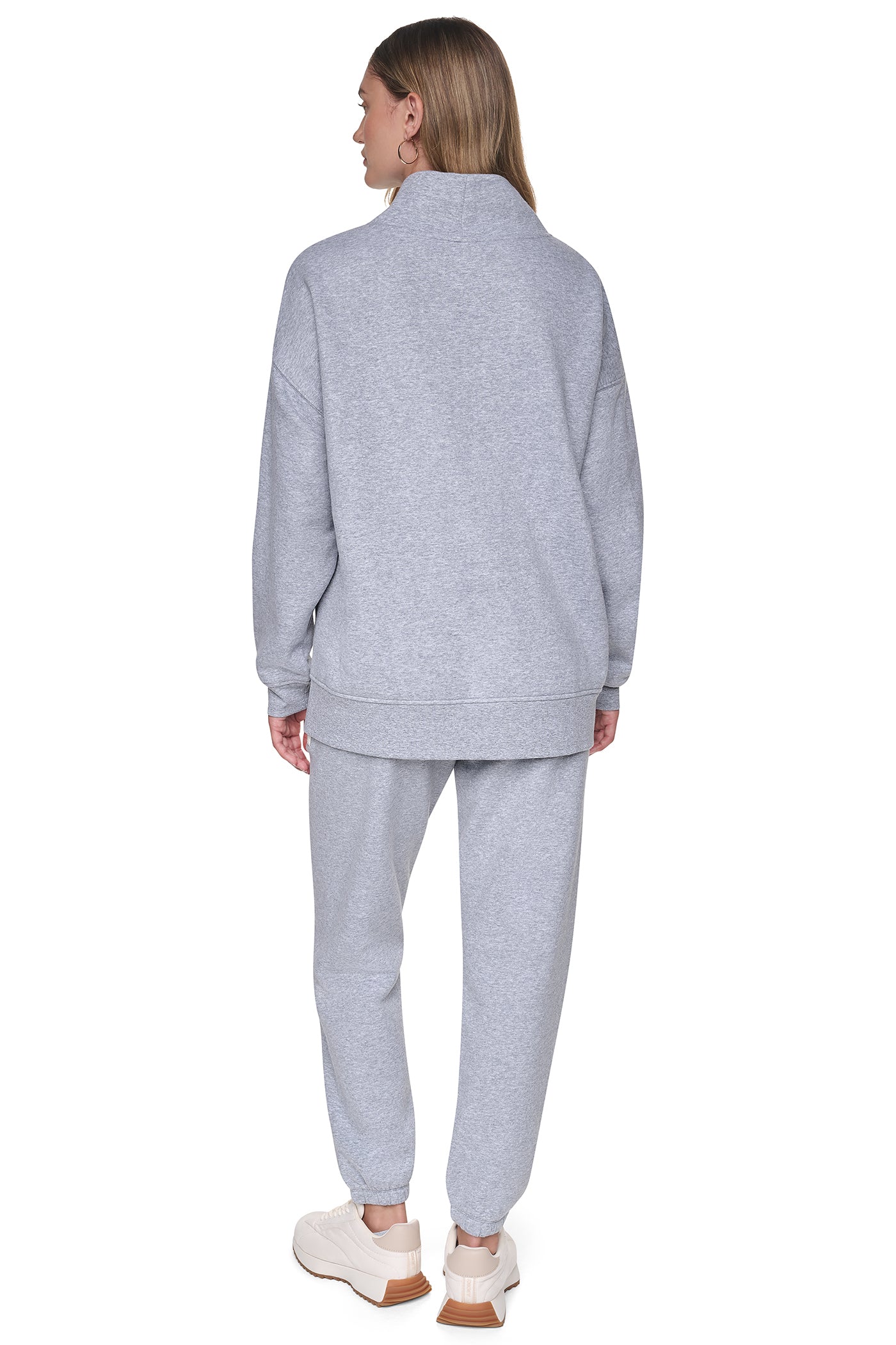 CHENILLE LOGO MOCK NECK SWEATSHIRT VIEW 2