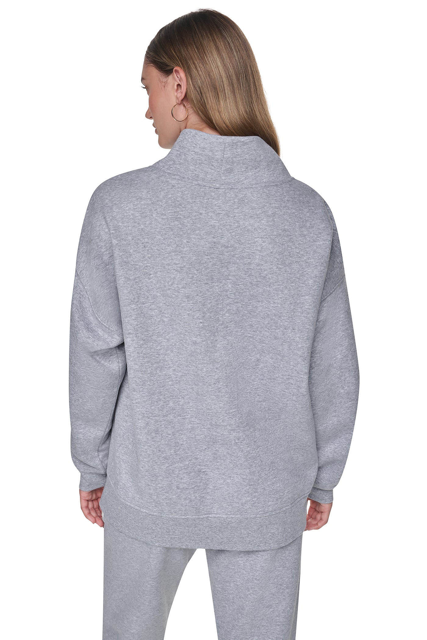 CHENILLE LOGO MOCK NECK SWEATSHIRT VIEW 2