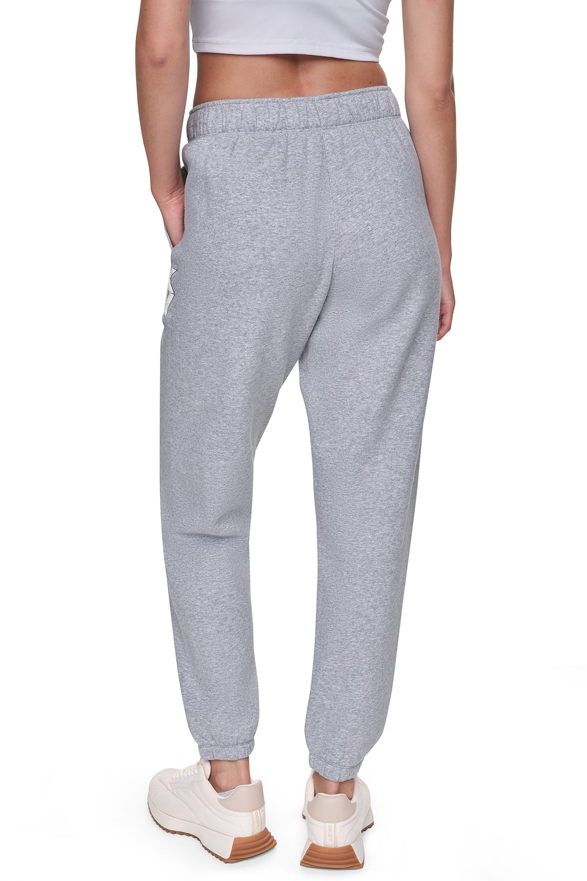 MID-RISE CHENILLE LOGO RELAXED JOGGER VIEW 2