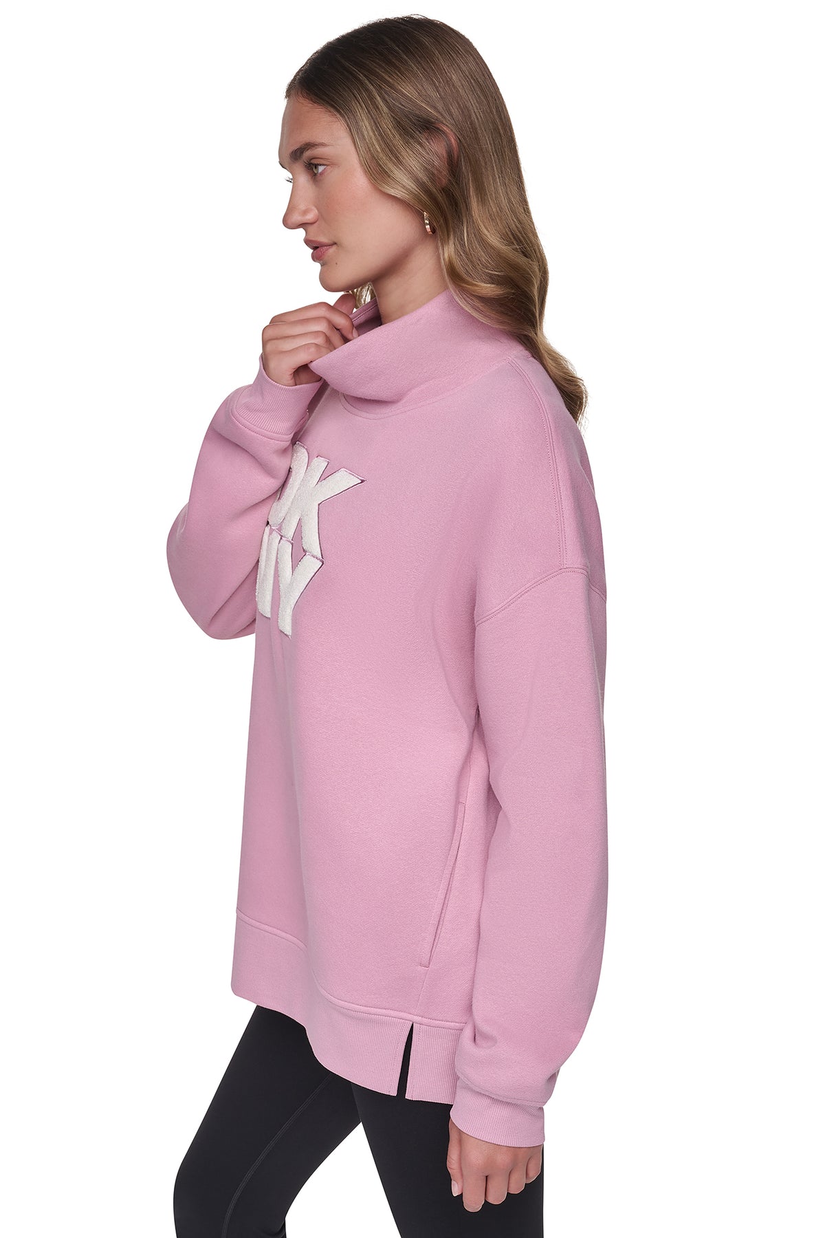 CHENILLE LOGO MOCK NECK SWEATSHIRT VIEW 2