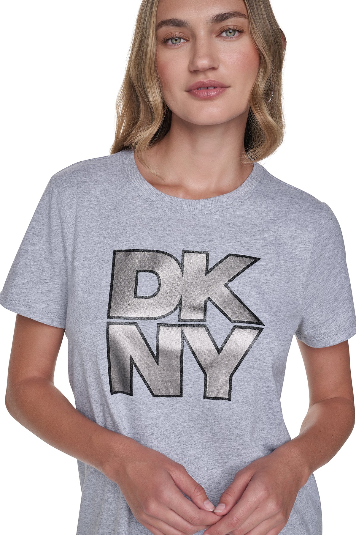 STACKED FOIL GLITTER LOGO TEE VIEW 2