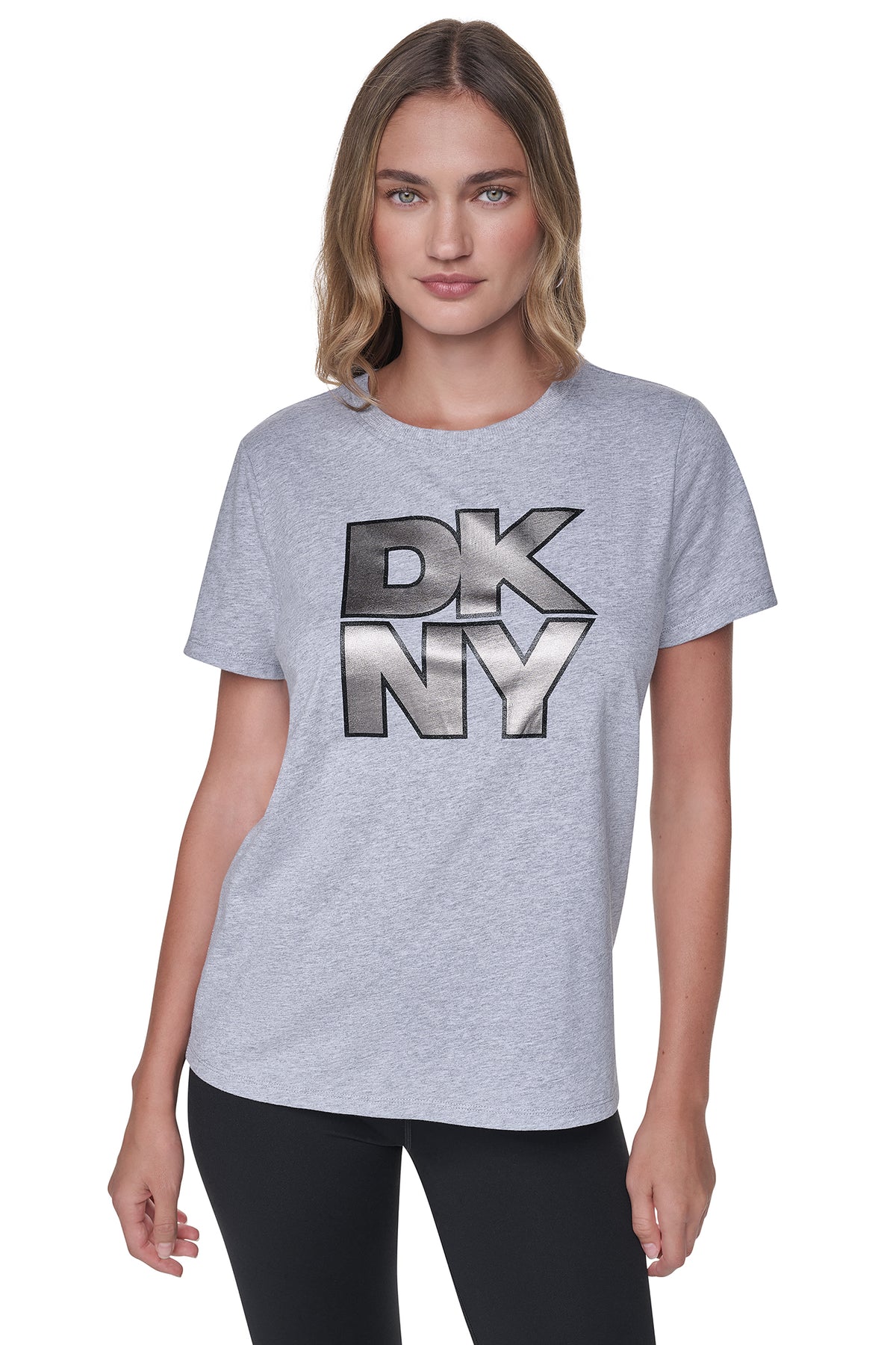 STACKED FOIL GLITTER LOGO TEE VIEW 2