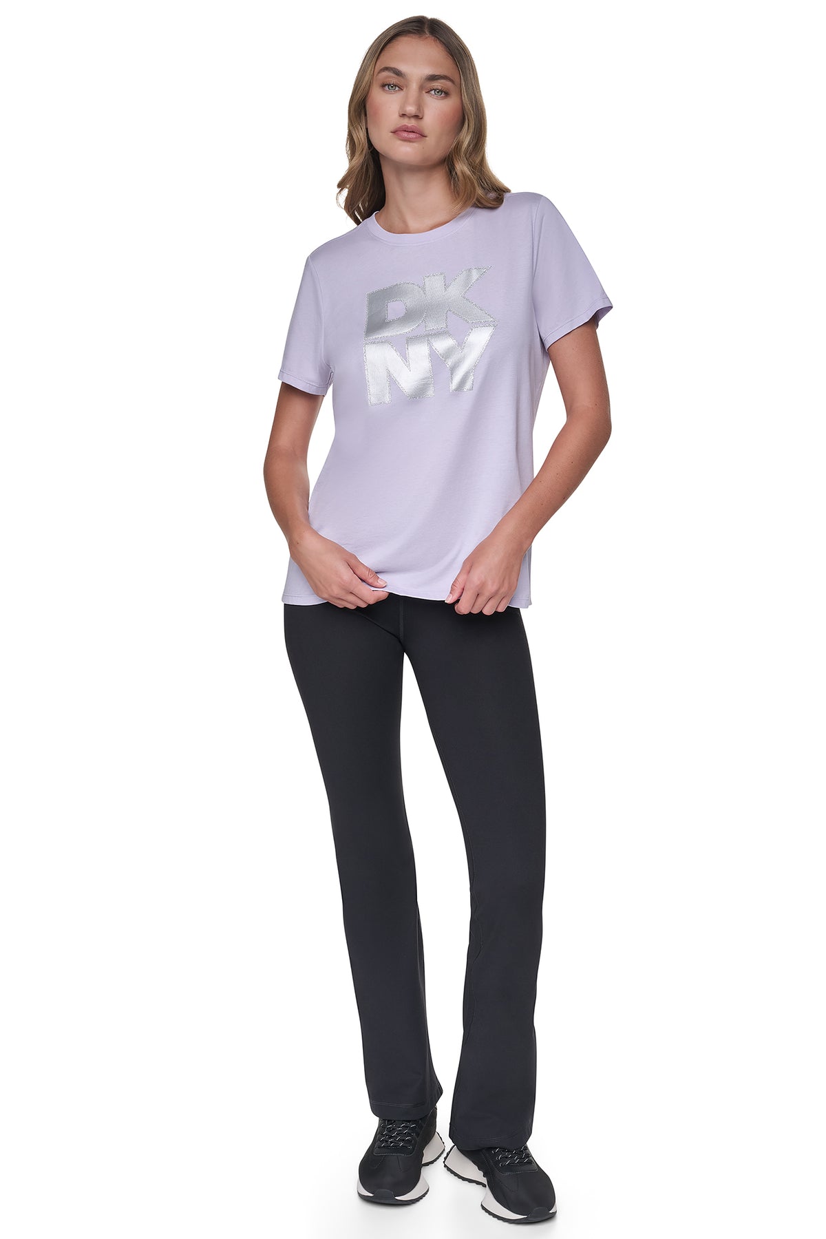 STACKED FOIL GLITTER LOGO TEE VIEW 2