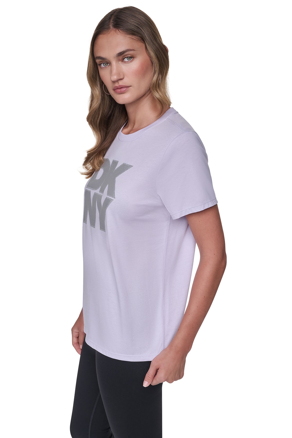 STACKED FOIL GLITTER LOGO TEE VIEW 2