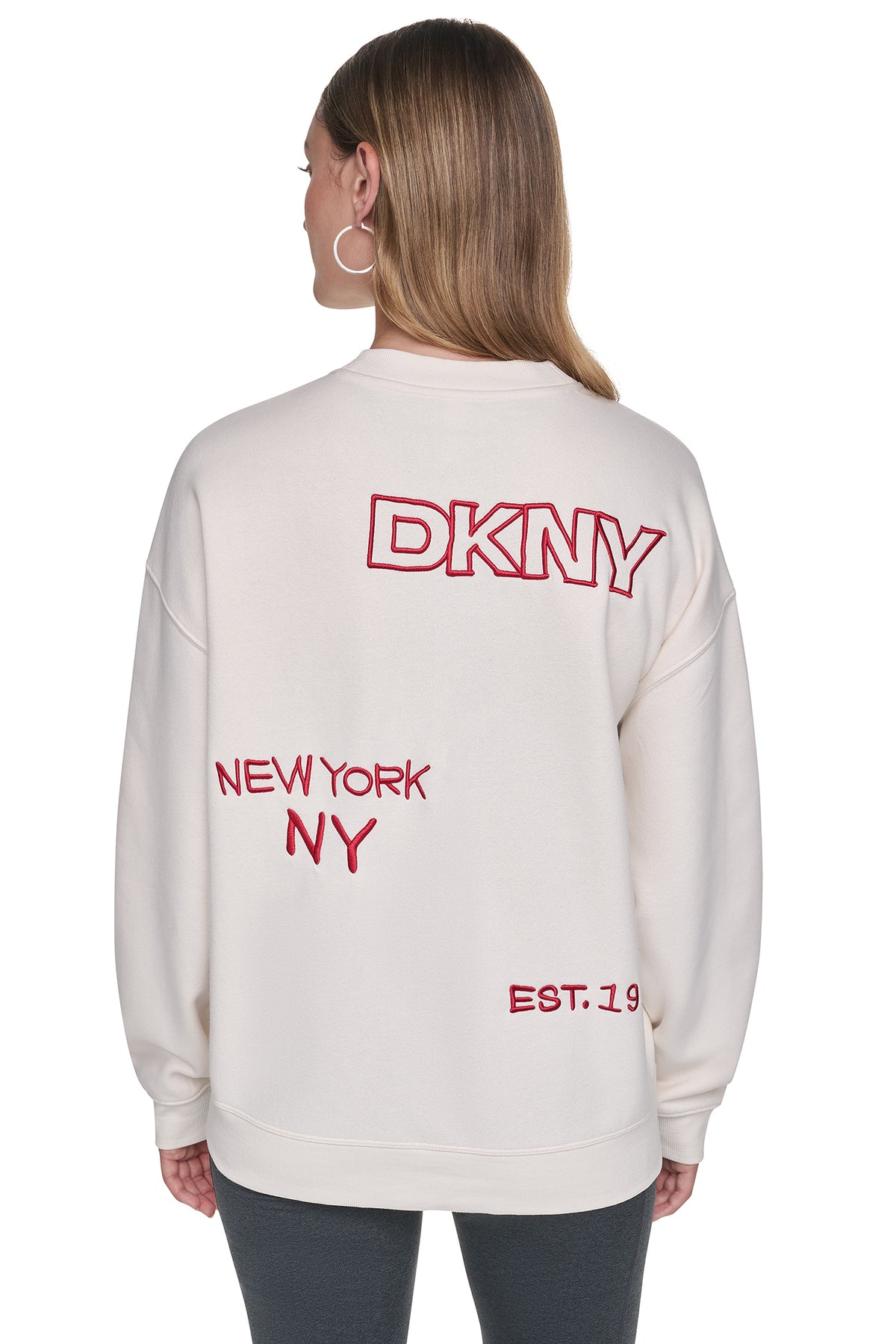 OVERSIZED EMBROIDERED SWEATSHIRT VIEW 2
