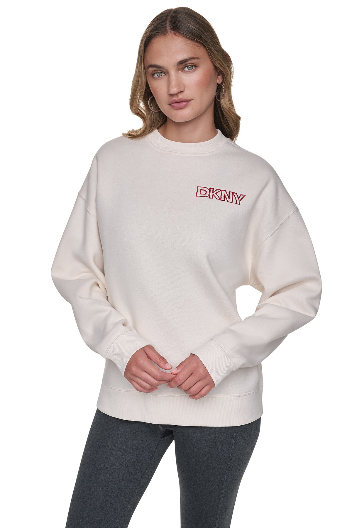 OVERSIZED EMBROIDERED SWEATSHIRT VIEW 2