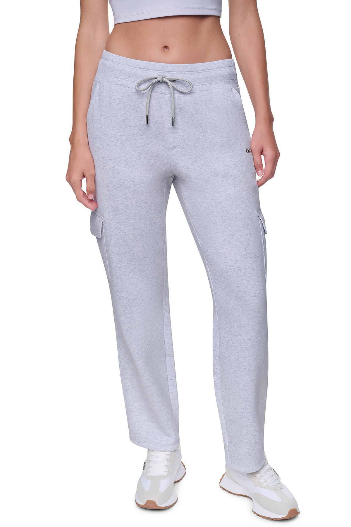 METALLIC BUBBLE LOGO MID-RISE CARGO PANT VIEW 2