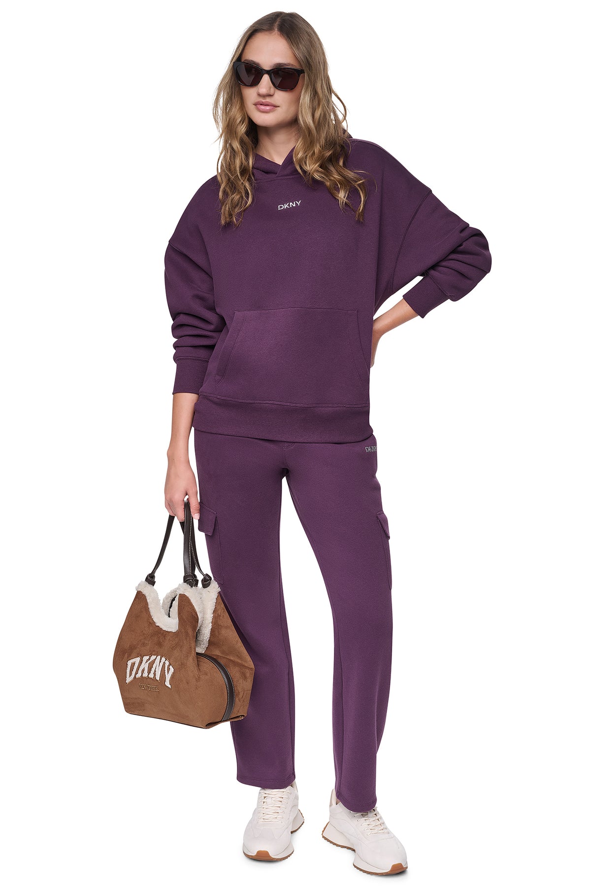 METALLIC BUBBLE LOGO MID-RISE CARGO PANT VIEW 2