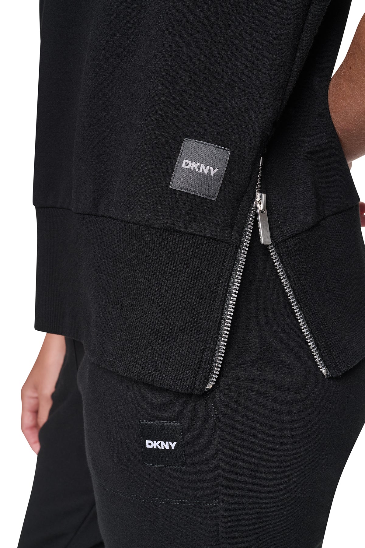 MOCK NECK FRONT-ZIP PULLOVER VIEW 2