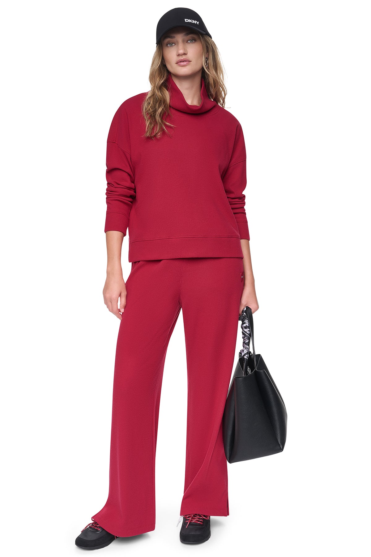 HIGH-RISE RELAXED STRAIGHT LEG PANT VIEW 2