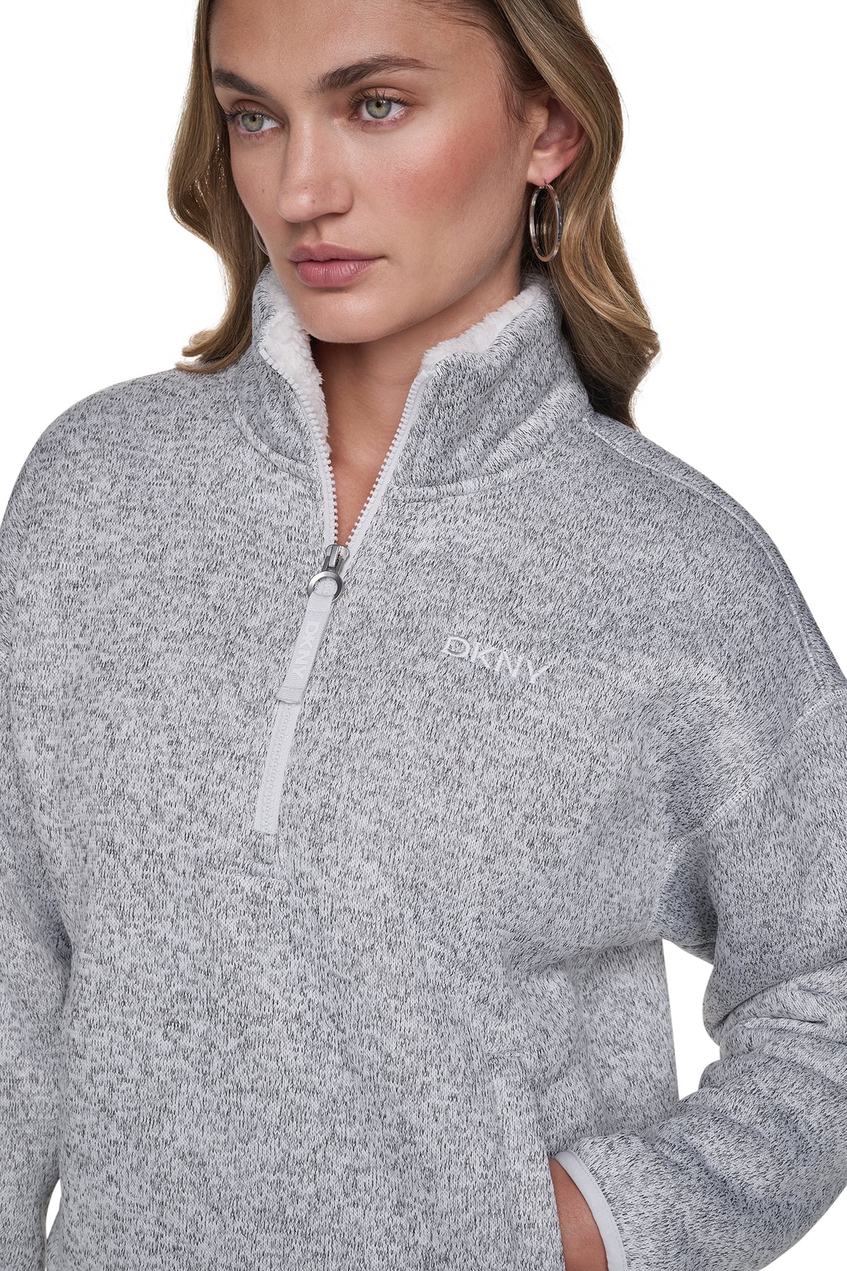 SWEATER FLEECE HALF-ZIP PULLOVER VIEW 2