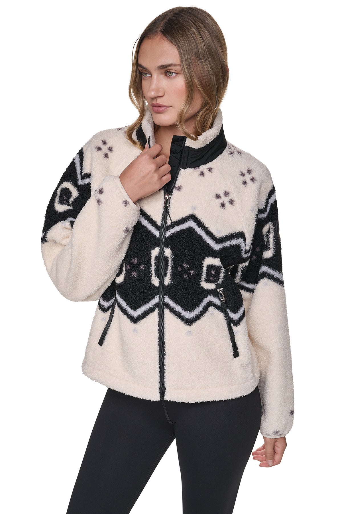 PRINTED SHERPA JACKET VIEW 1