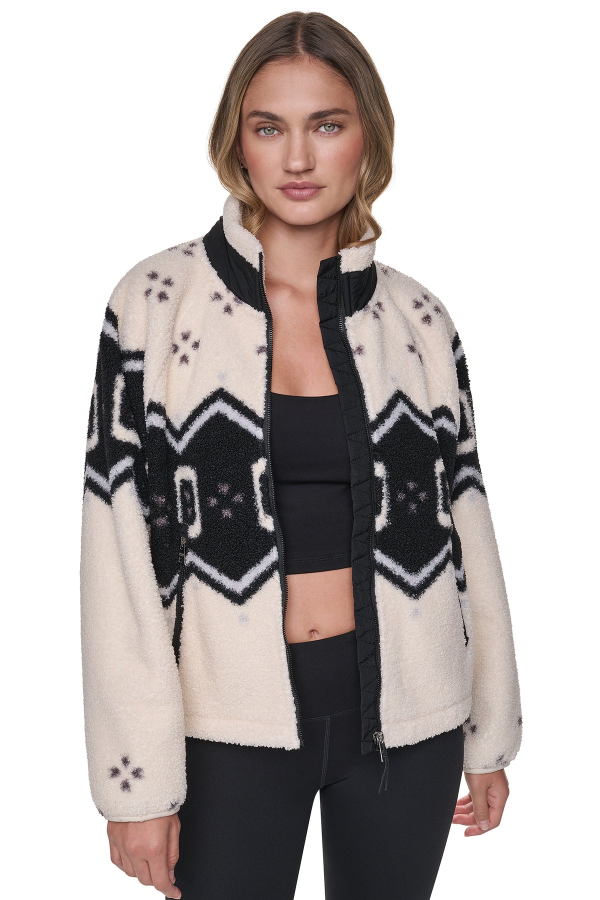 PRINTED SHERPA JACKET VIEW 2