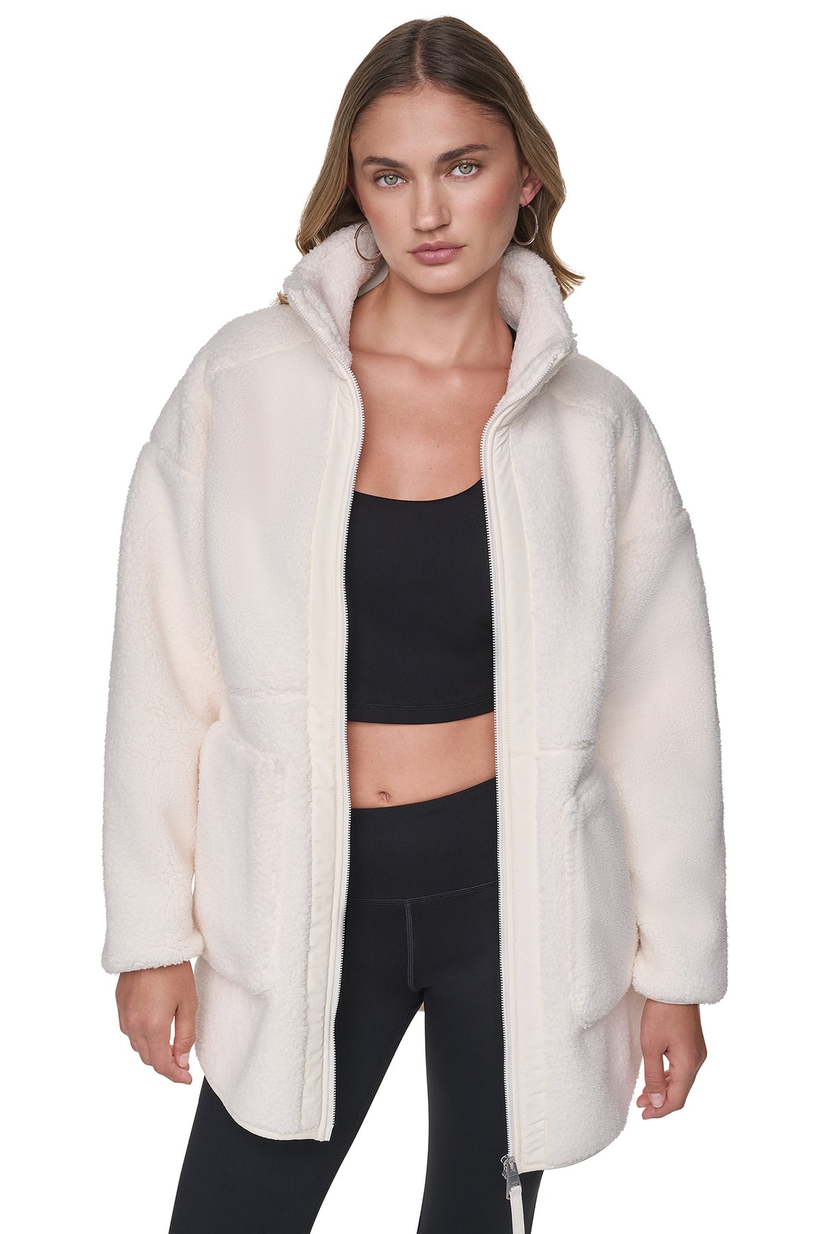 LONG SHERPA JACKET VIEW 2