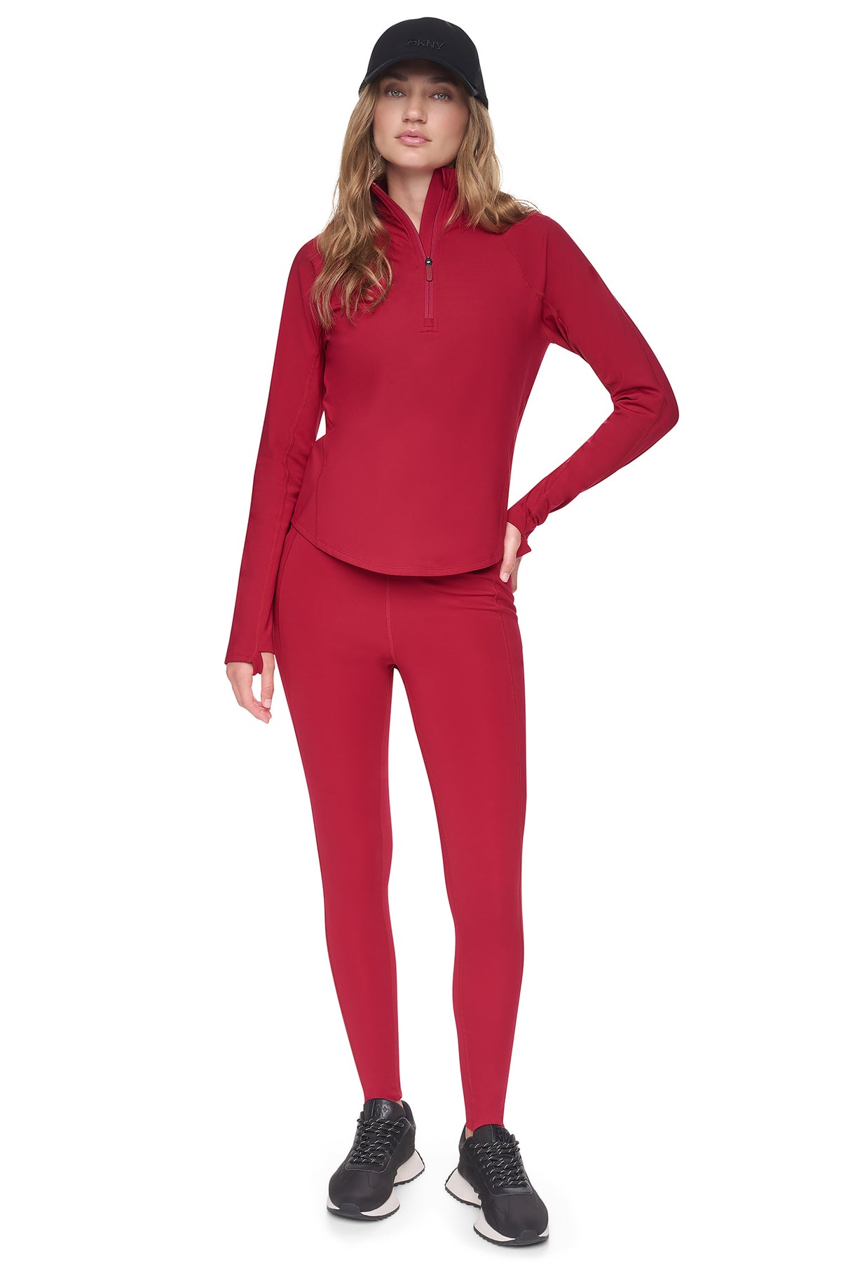 FUNNEL NECK HALF ZIP PULLOVER VIEW 2