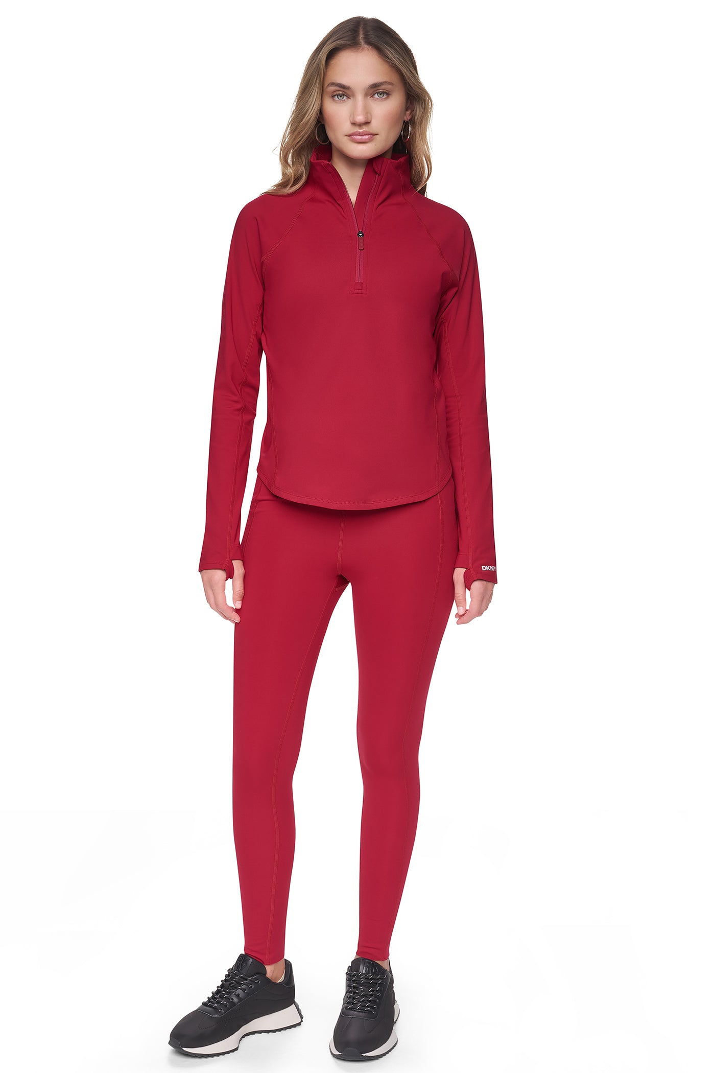 FUNNEL NECK HALF ZIP PULLOVER VIEW 2