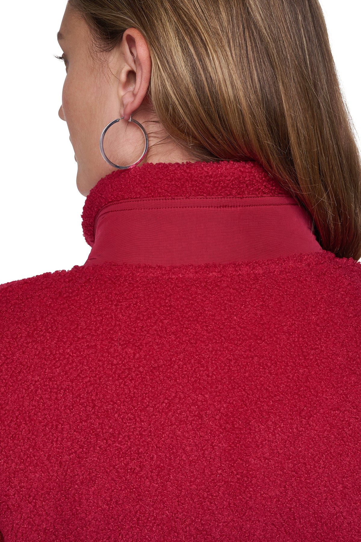MOCK NECK SHERPA VEST VIEW 2