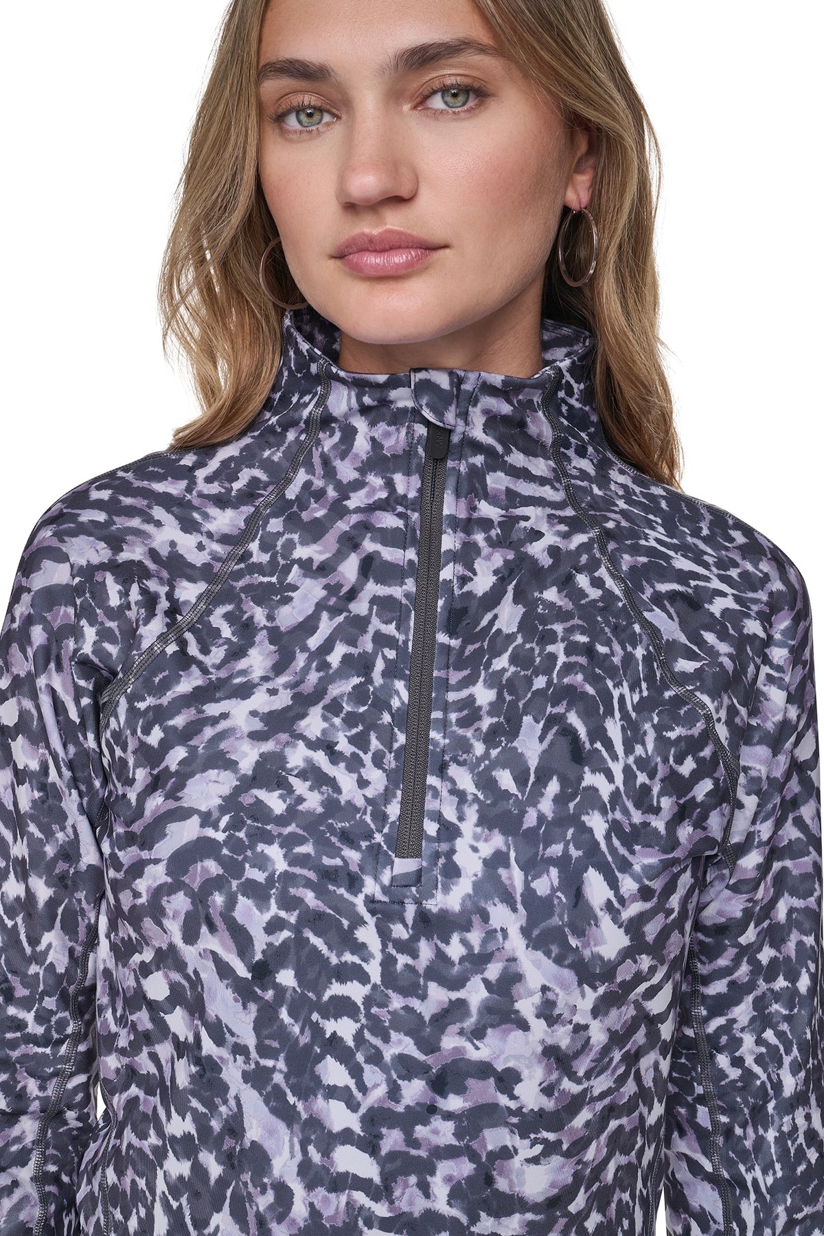 FUNNEL NECK HALF-ZIP PULLOVER VIEW 2