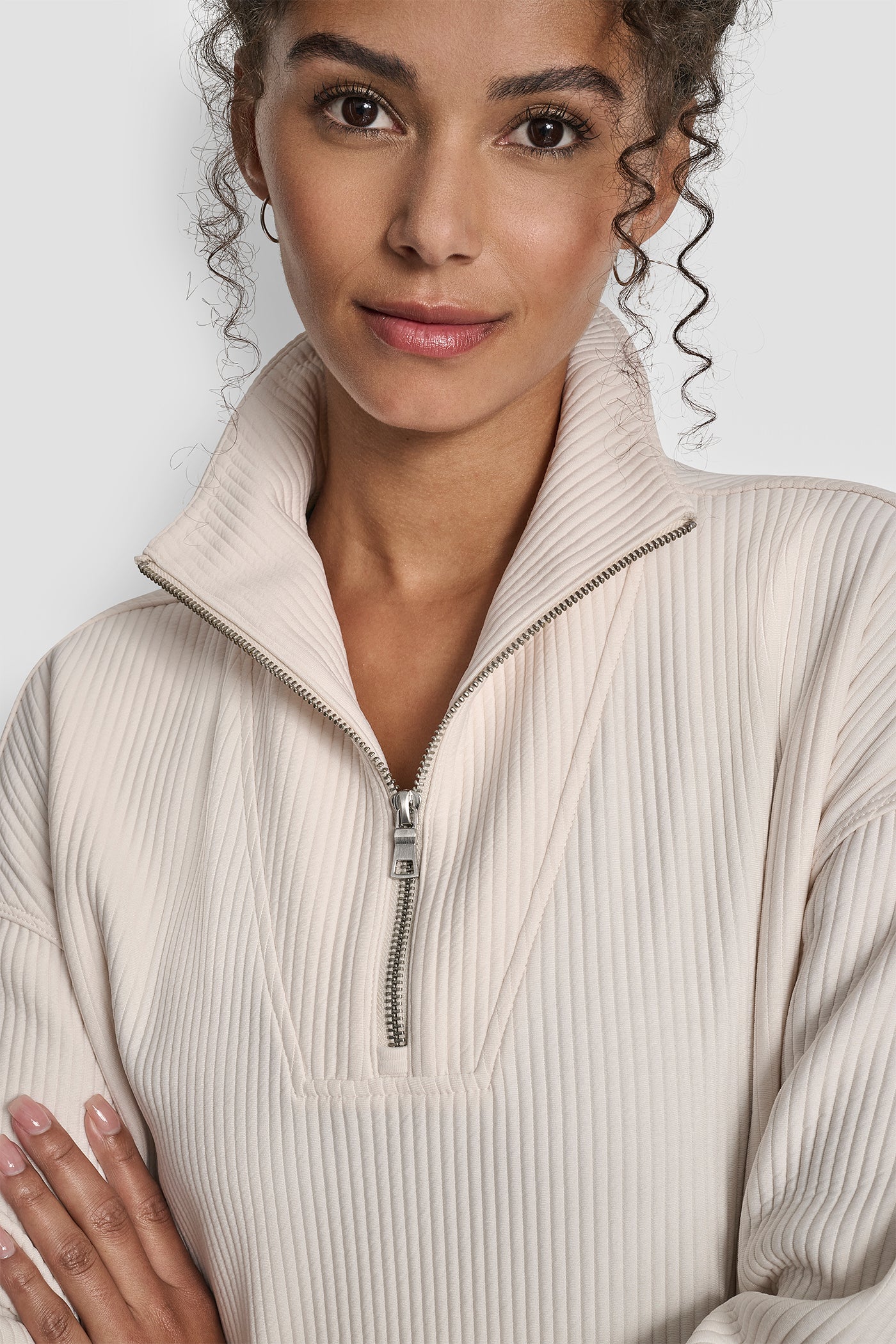 TECH OTTOMAN HALF ZIP MOCK NECK PULLOVER VIEW 4 | New Arrivals