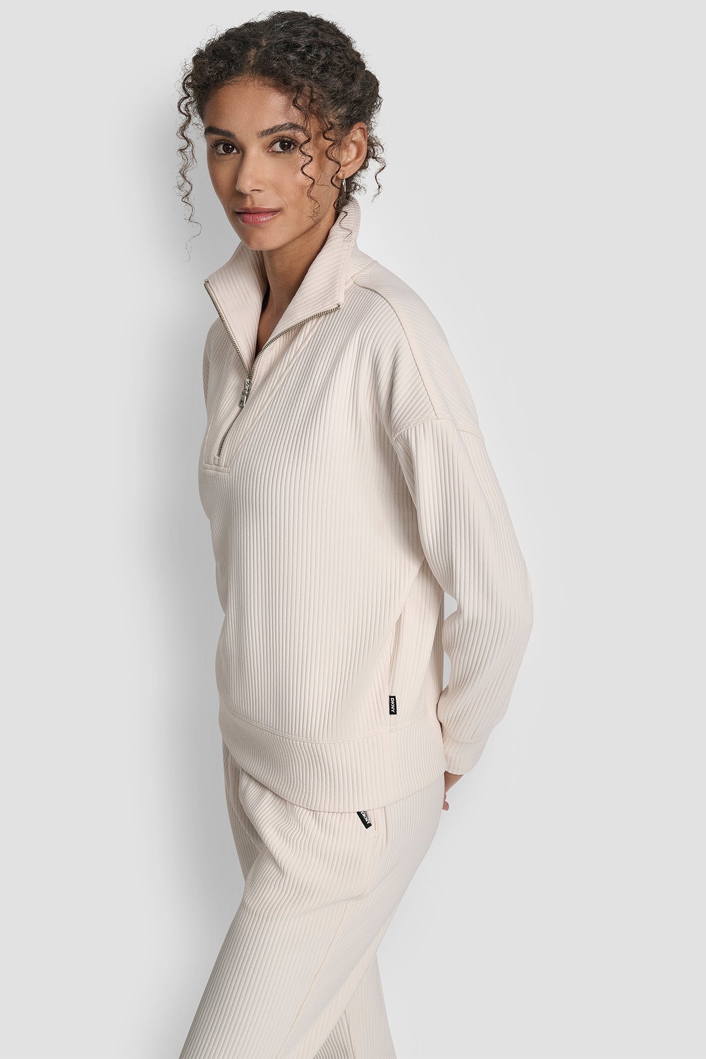 TECH OTTOMAN HALF ZIP MOCK NECK PULLOVER VIEW 3 | New Arrivals