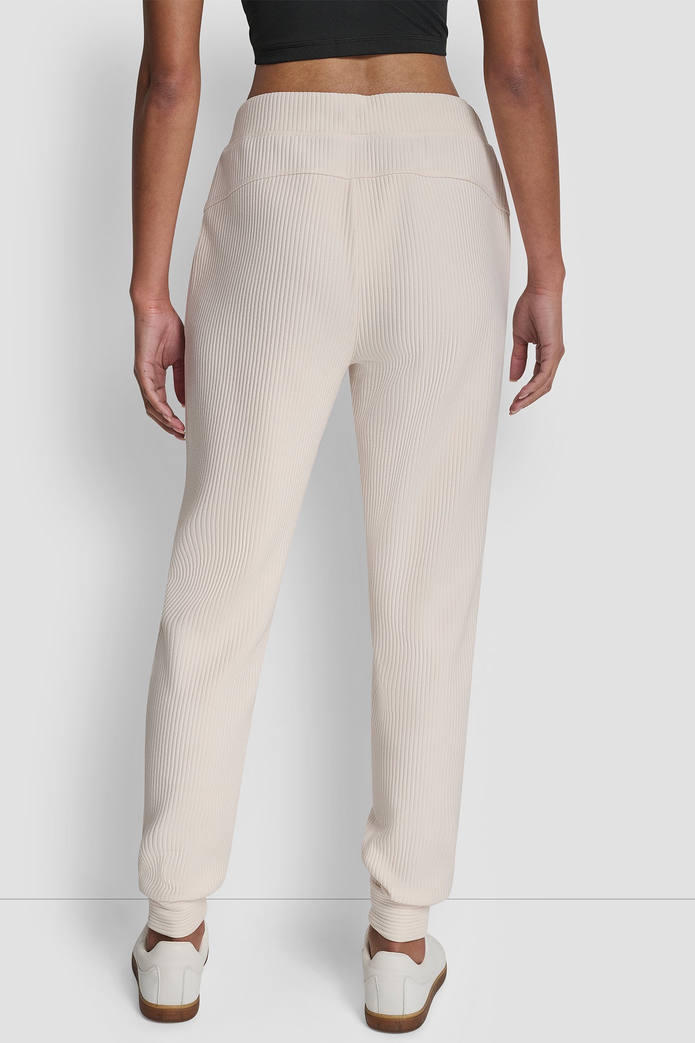 SAND TECH OTTOMAN CUFFED JOGGER WITH POCKETS, BACK VIEW | New Arrivals