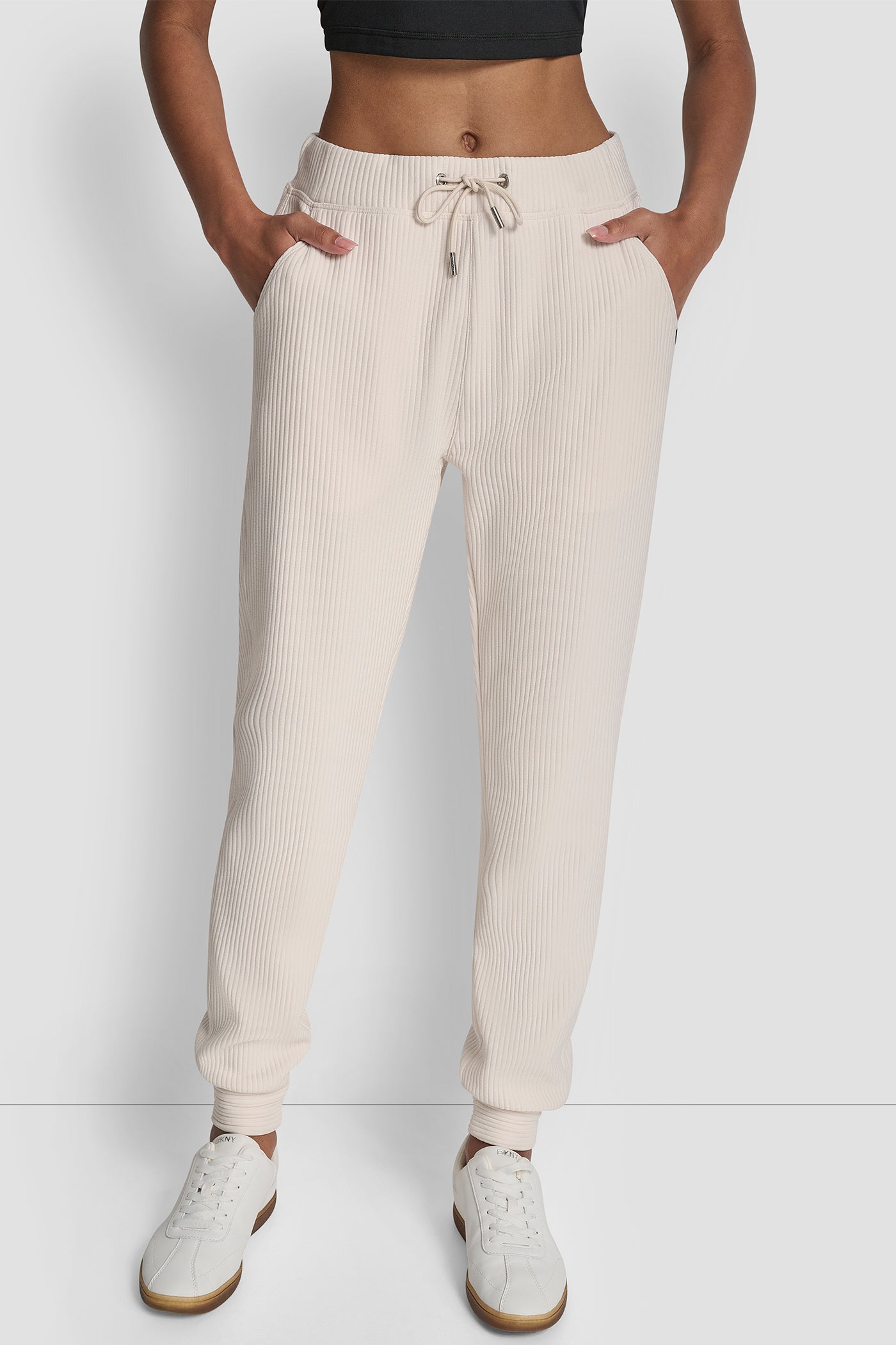 SAND TECH OTTOMAN CUFFED JOGGER WITH POCKETS, FRONT VIEW | New Arrivals