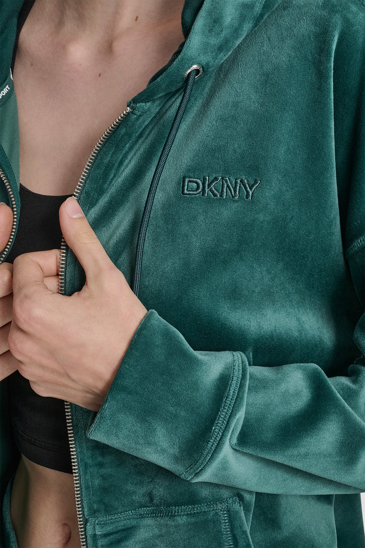 HD EMBROIDERY LOGO FULL ZIP HOODIE WITH POCKETS VIEW 5 | New Arrivals