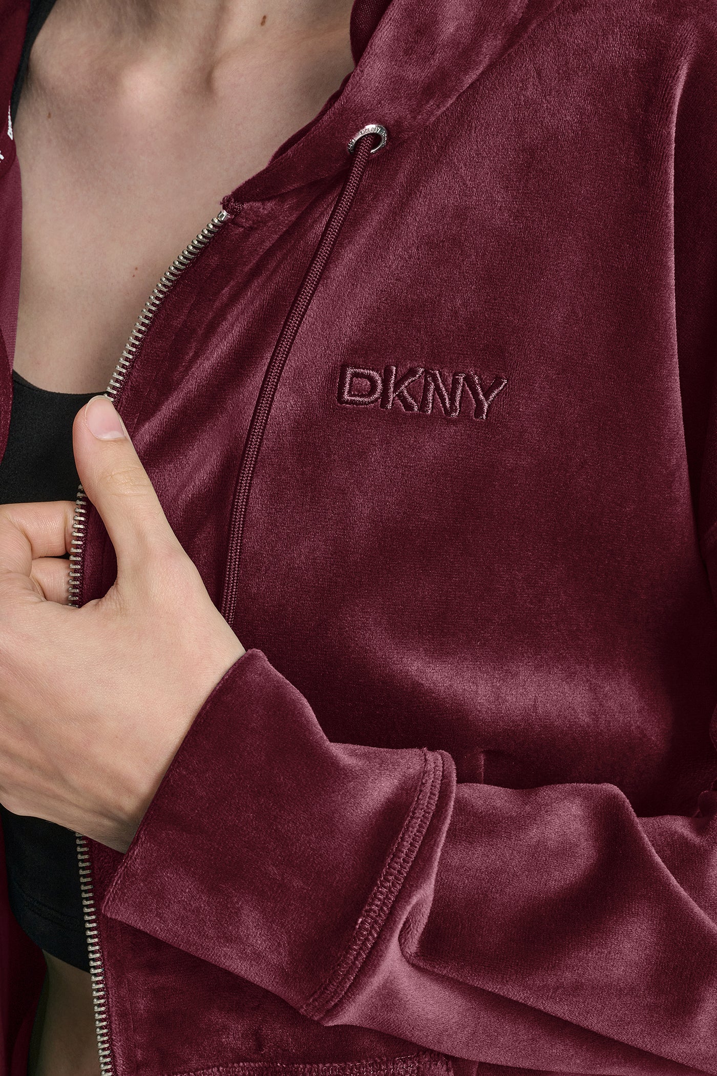 HD EMBROIDERY LOGO FULL ZIP HOODIE WITH POCKETS VIEW 5 | New Arrivals