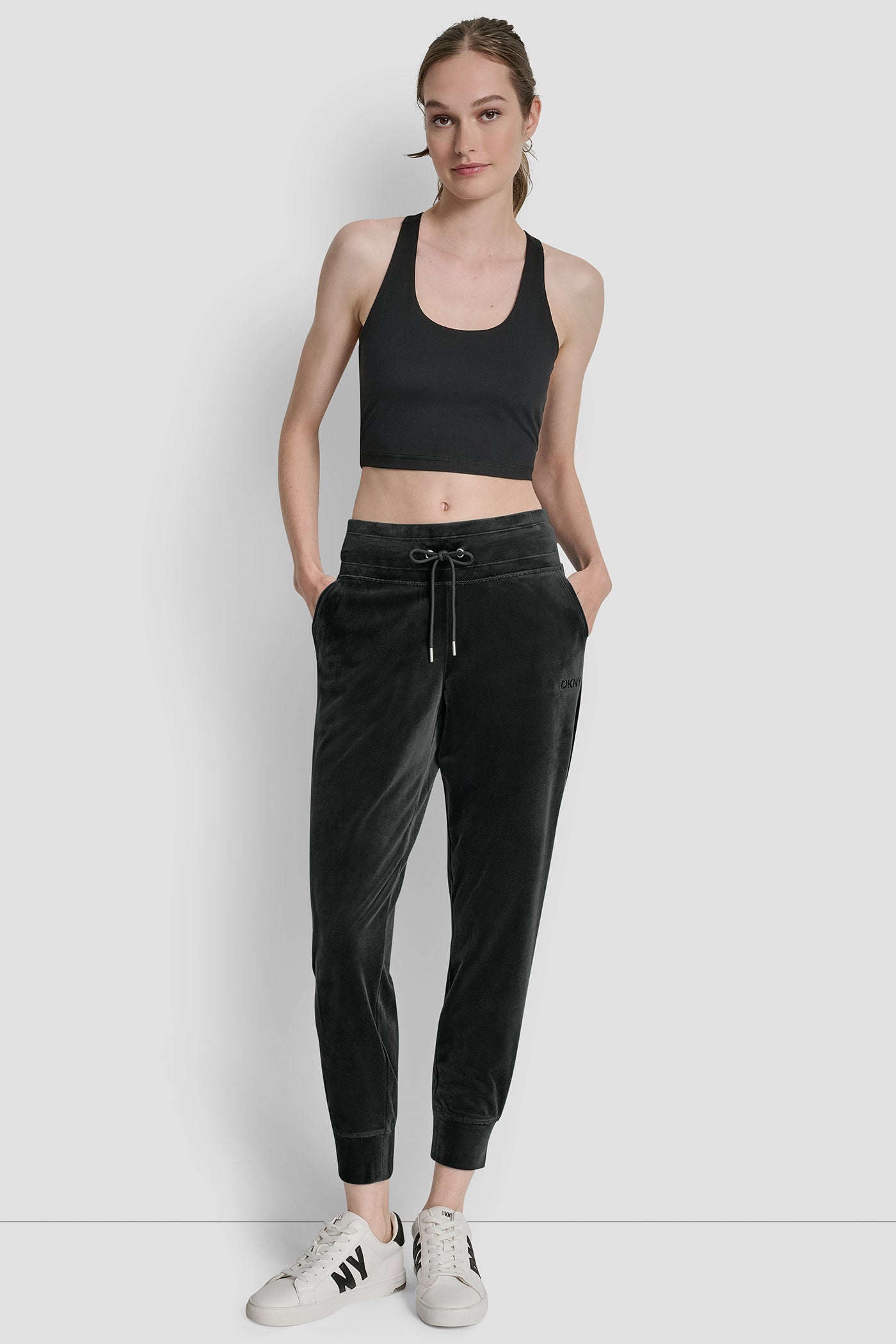 EMBROIDERY LOGO CUFFED SLIM FIT JOGGER WITH POCKETS VIEW 5 | New Arrivals
