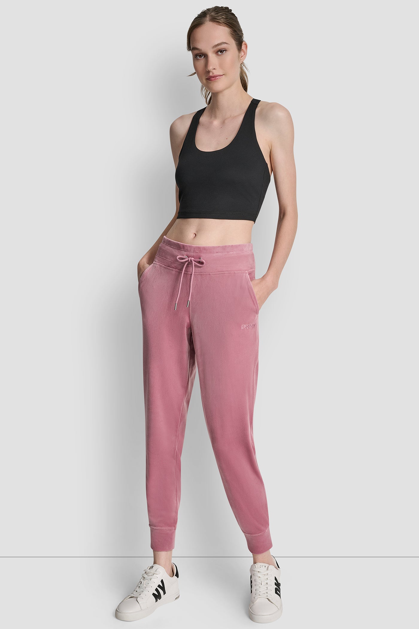 EMBROIDERY LOGO CUFFED SLIM FIT JOGGER WITH POCKETS VIEW 5 | Clothing