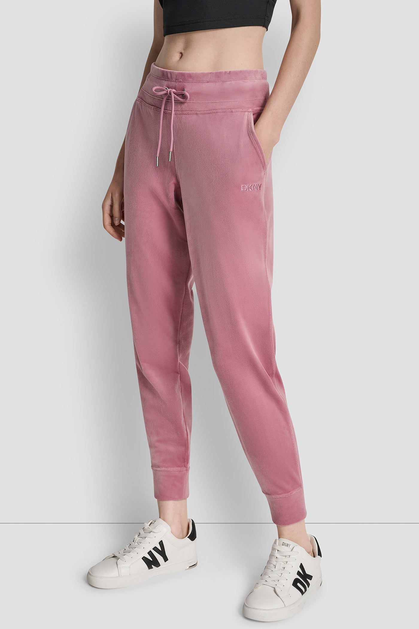 EMBROIDERY LOGO CUFFED SLIM FIT JOGGER WITH POCKETS VIEW 3 | Clothing