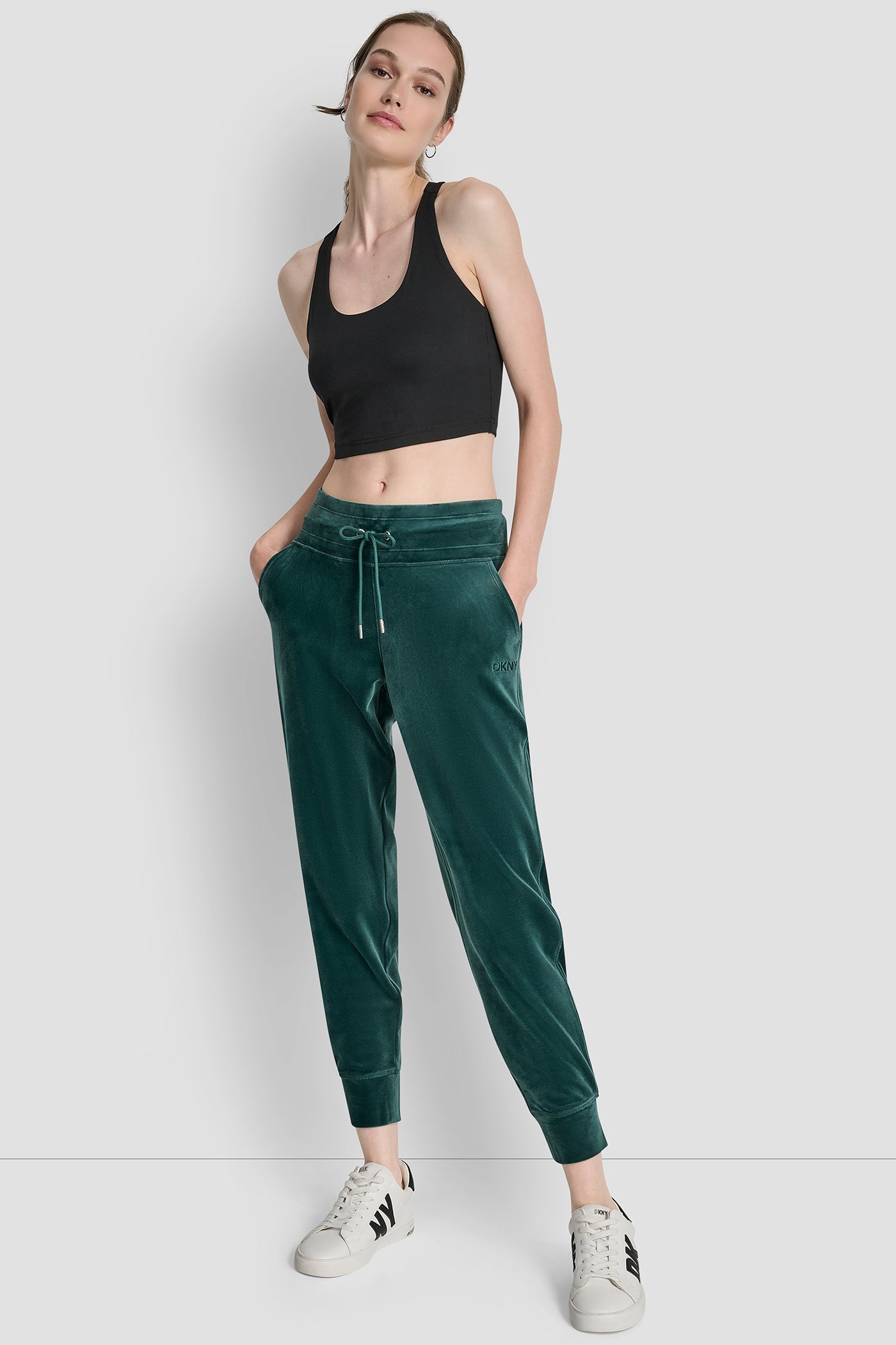 EMBROIDERY LOGO CUFFED SLIM FIT JOGGER WITH POCKETS VIEW 5 | New Arrivals